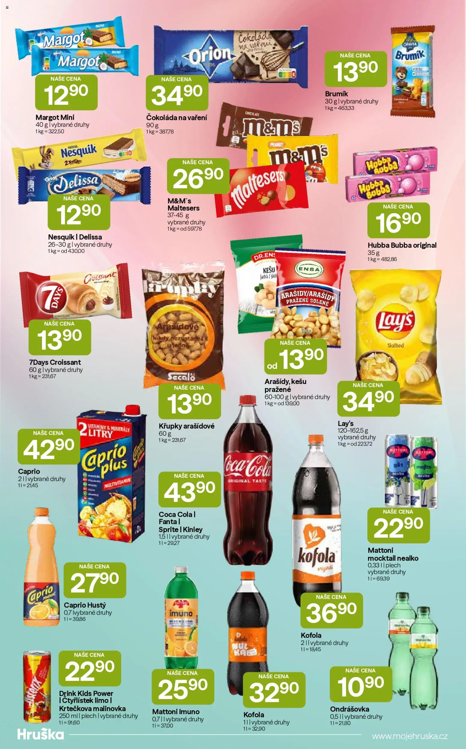 Hruška katalog od 15.09.2026 | Strana: 7 | Produkty: Kešu, Fanta, Sprite, Brumik