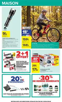 Carrefour - Prévisualisation de Carrefour catalogue valide à partir de 06/10/2026 | Page: 73 | Produits: Vélo, Batterie, Lampe, Cadre