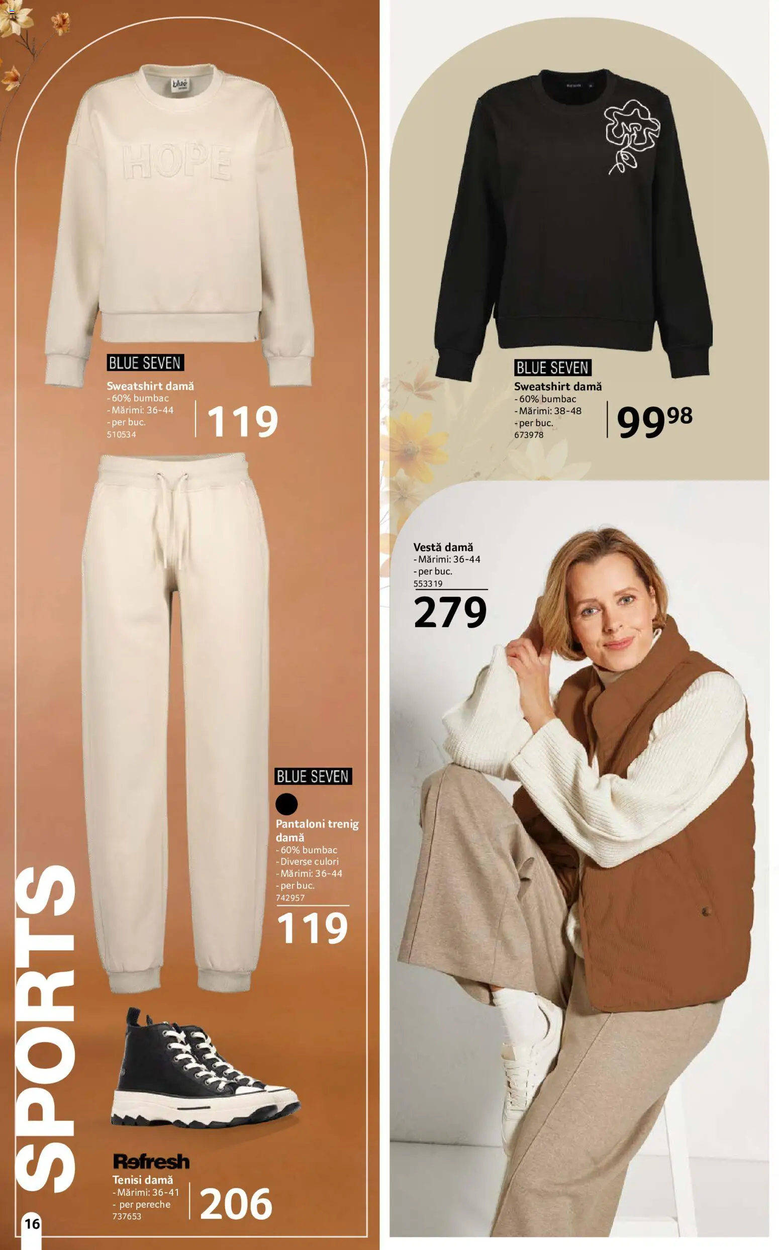Noul catalog Selgros – valabil de la 18.09.2026 | Pagină: 16 | Produse: Teniși, Vestă, Pantaloni