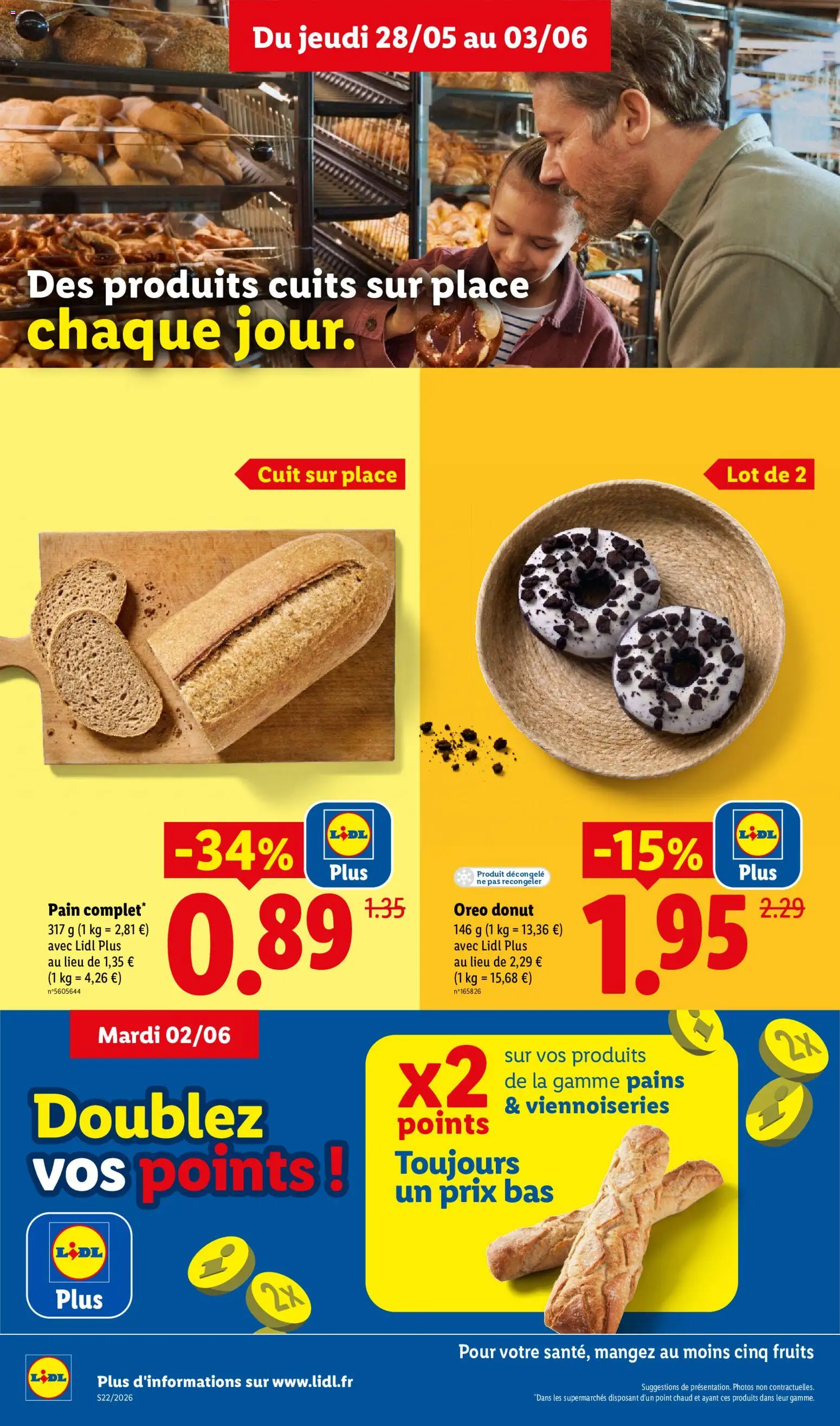 {H1} | Page: 8 | Produits: Donut, Viennoiseries, Pain