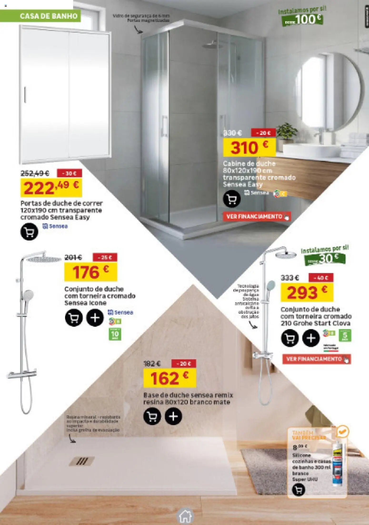 Leroy Merlin Catálogo Madeira │ válido de 23/07/2026 | Página: 12 | Produtos: Base, Portas, Casa de banho, Banho