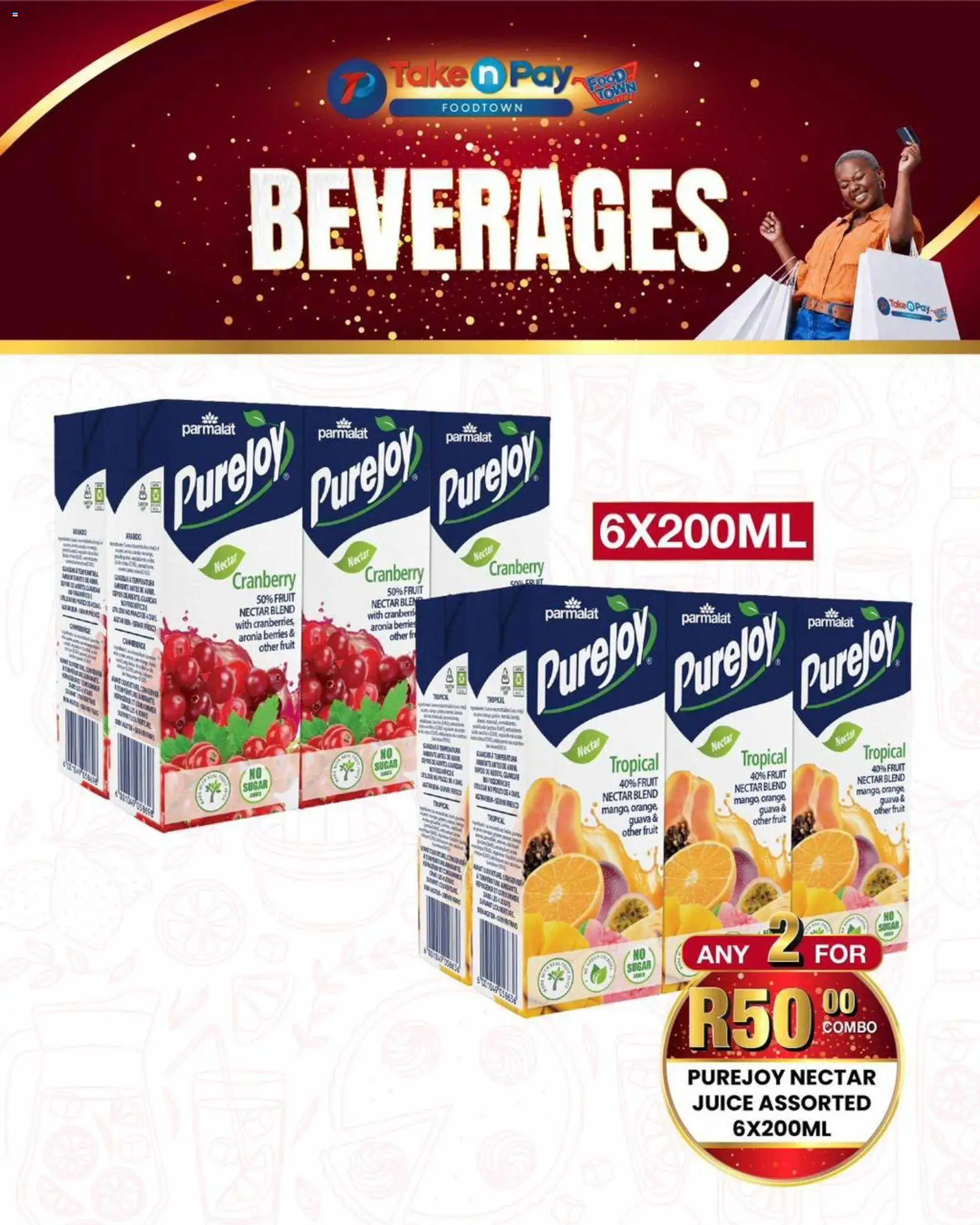 New Take n Pay catalogue – valid from 01.06.2026 | Page: 8 | Products: Cesto para colada, Fruit, Sugar, Mango