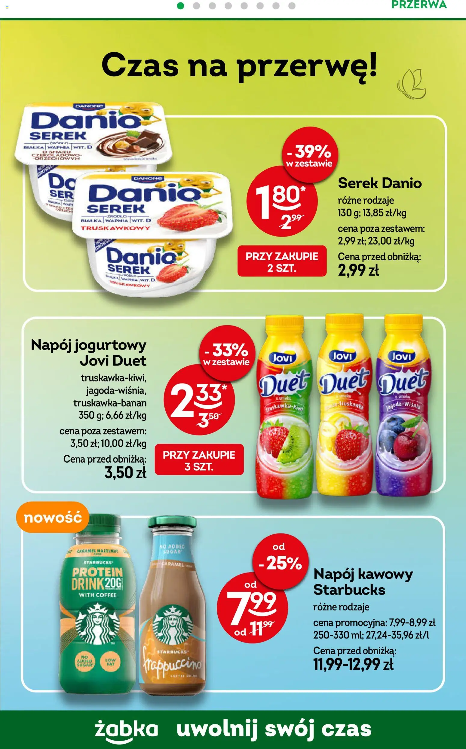Żabka gazetka od 08.04.2026 | Strona: 60 | Produkty: Baton, Mleko, Czekolada, Woda