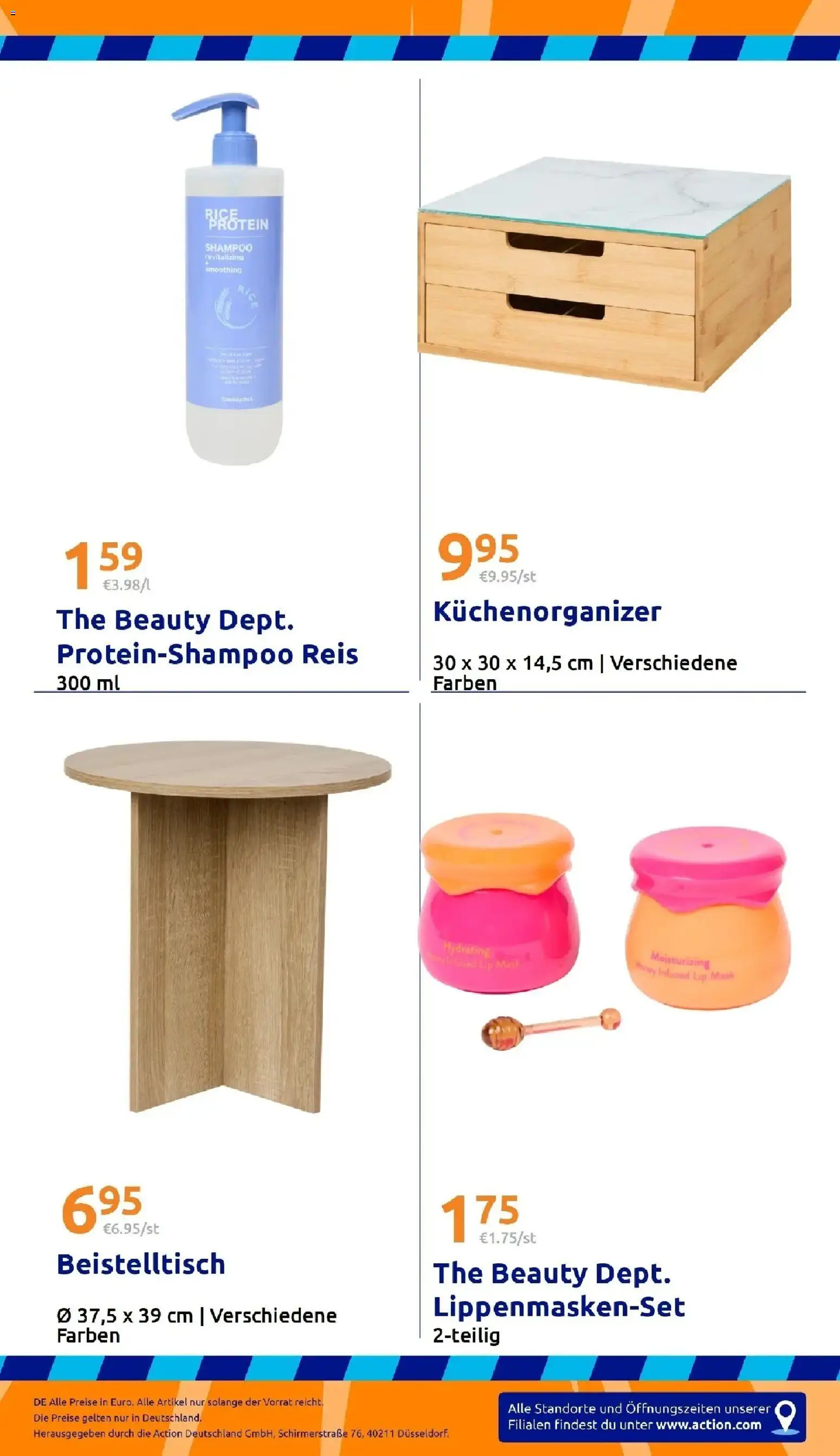 Action Kleine Preise, große Freude – gültig ab 06.05.2026 | Seite: 31 | Produkte: Beistelltisch, Shampoo, Reis