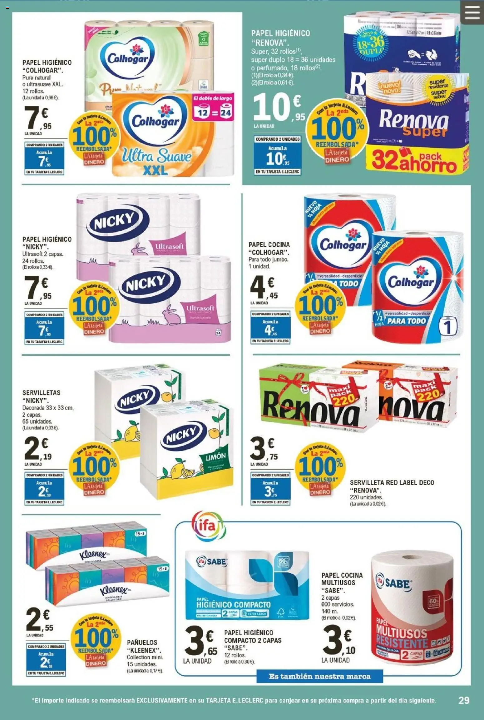 E.Leclerc folleto │ válido desde el 04.05.2026 | Página: 29 | Productos: Papel higienico, Cocina