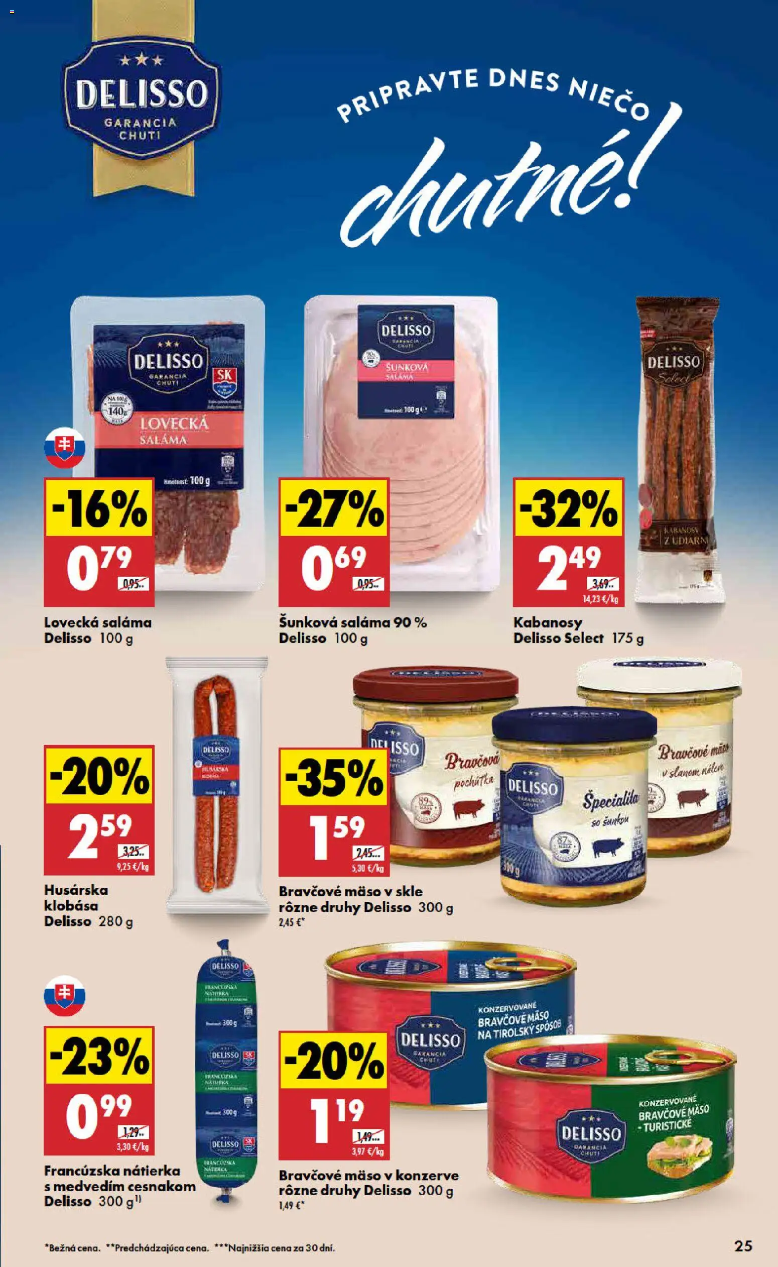 Nové Biedronka akcie – leták je platný od 29.10.2026 | Strana: 25 | Produkty: Saláma, Klobása, Nátierka, Hus