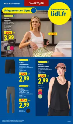 LIDL - Prévisualisation de LIDL catalogue valide à partir de 25/06/2026 | Page: 53 | Produits: Débardeur, Shorts, Leggings