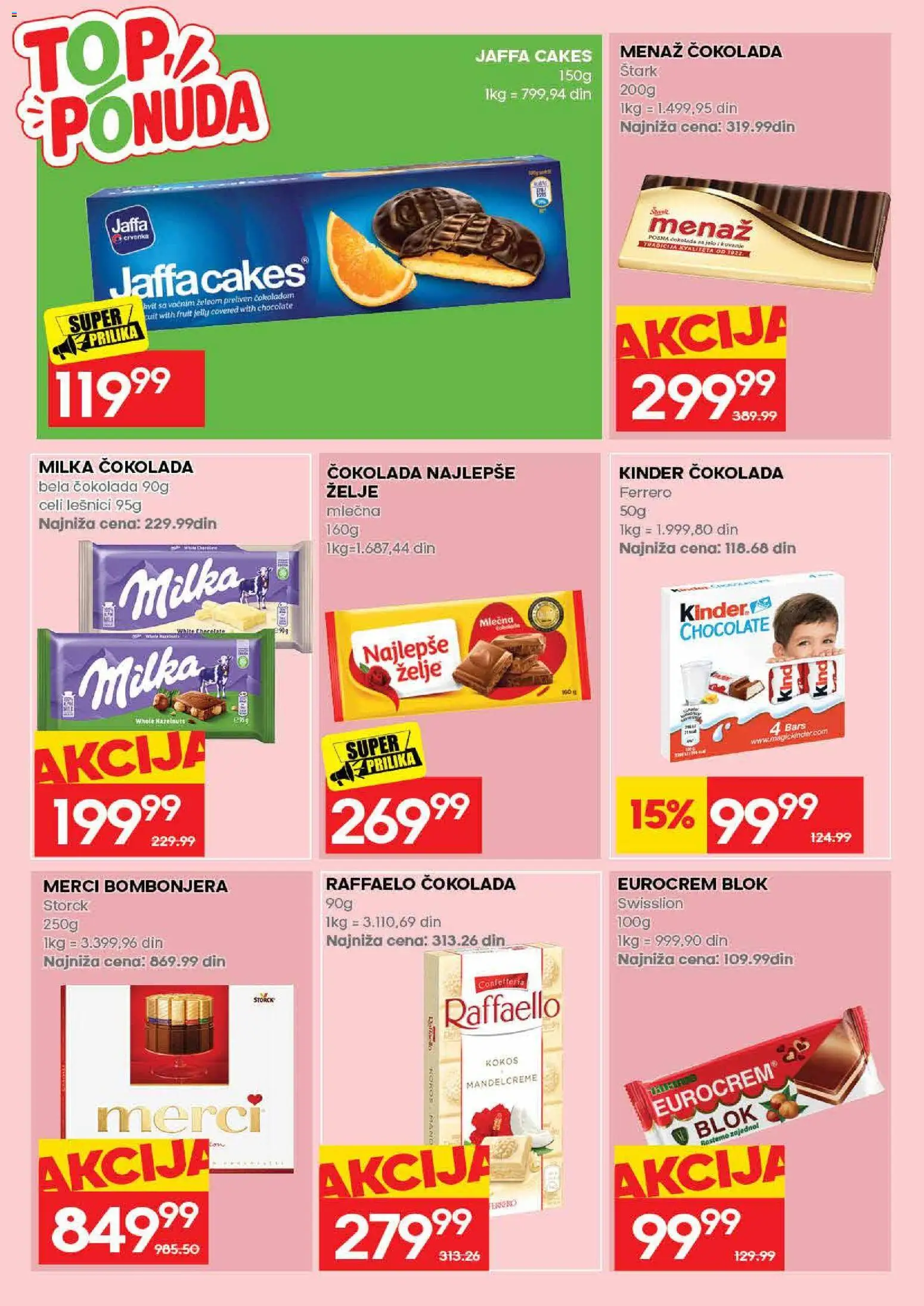 Roda katalog - važi od 31.08.2026 | Strana: 38 | Proizvode: Bombonjera, Kokos, Bela čokolada, Čokolada