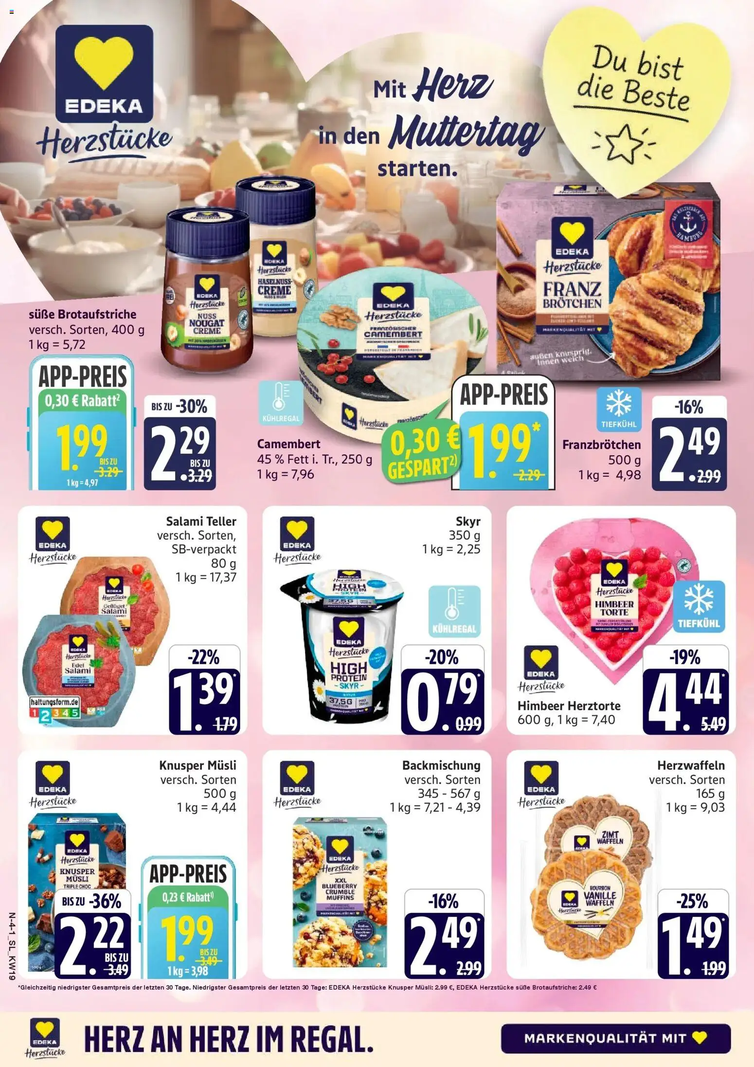 Marktkauf Prospekt Schleswig	 – gültig ab 04.05.2026 | Seite: 4 | Produkte: Musli, Waffeln, Salami, Bourbon