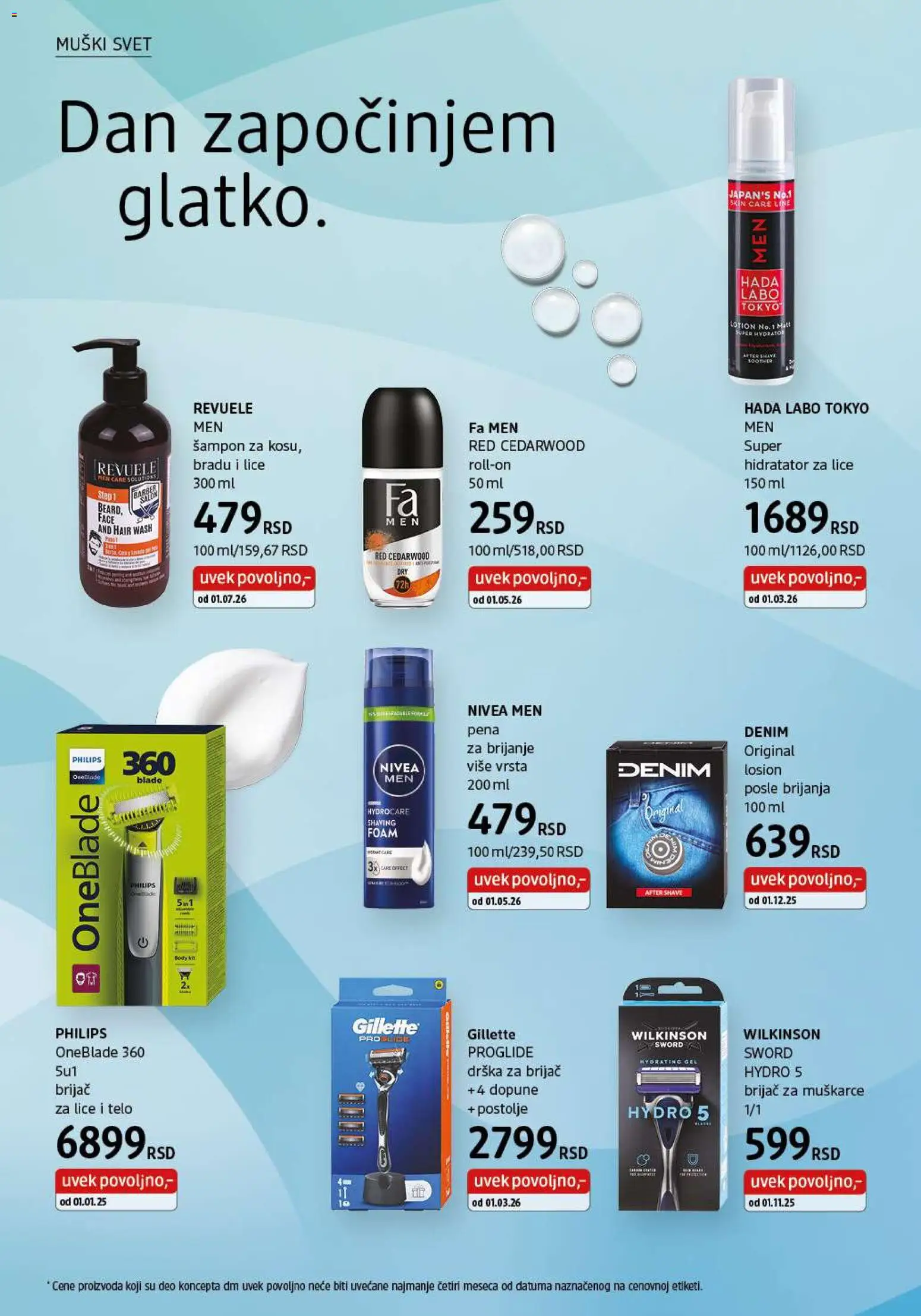 DM Drogerie katalog - važi od 01.07.2026 | Strana: 24 | Proizvode: Gillette, Brijač, Nivea, Šampon