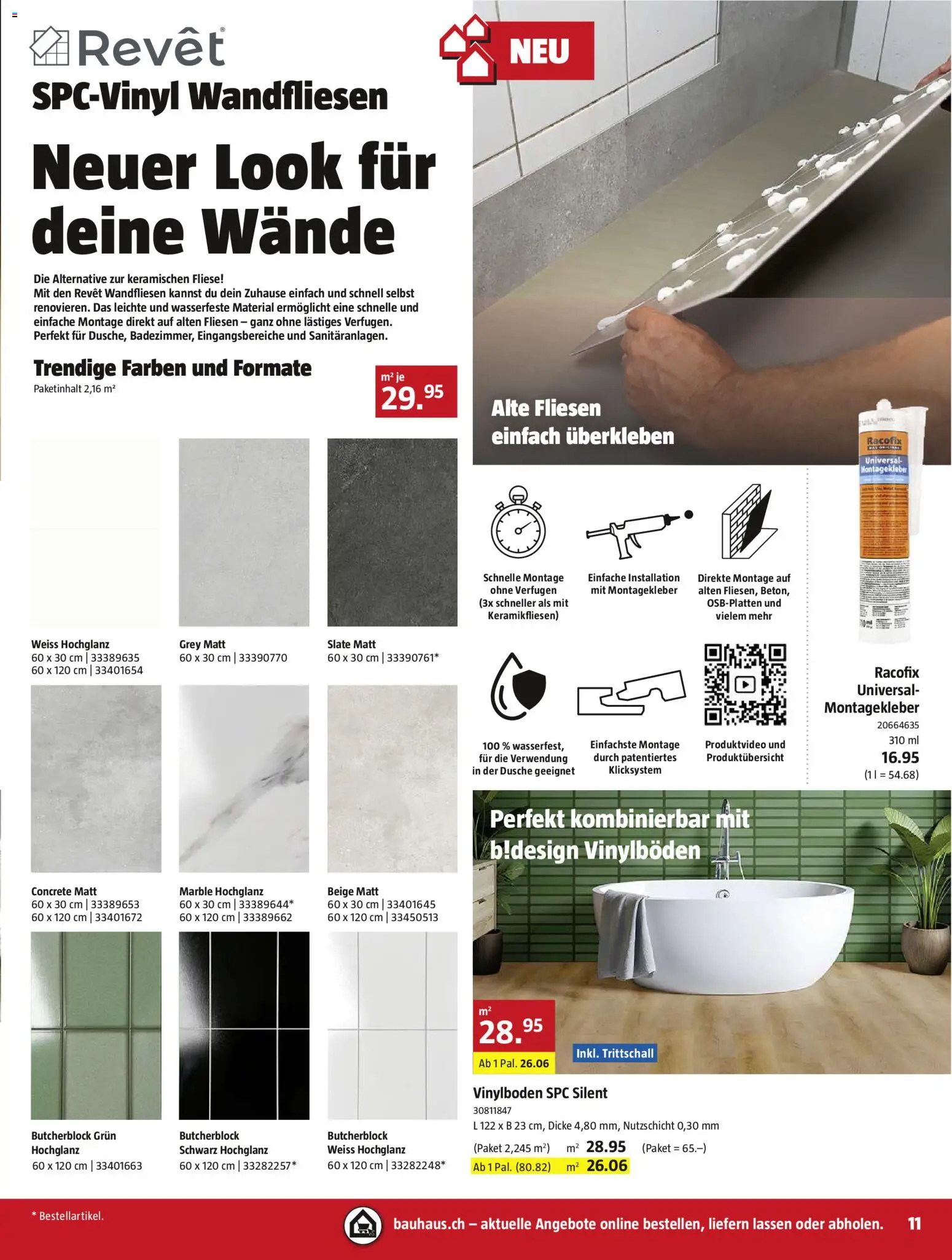 Bauhaus aktionen – gültig ab 26.10.2026 | Seite: 11 | Produkte: Dusche