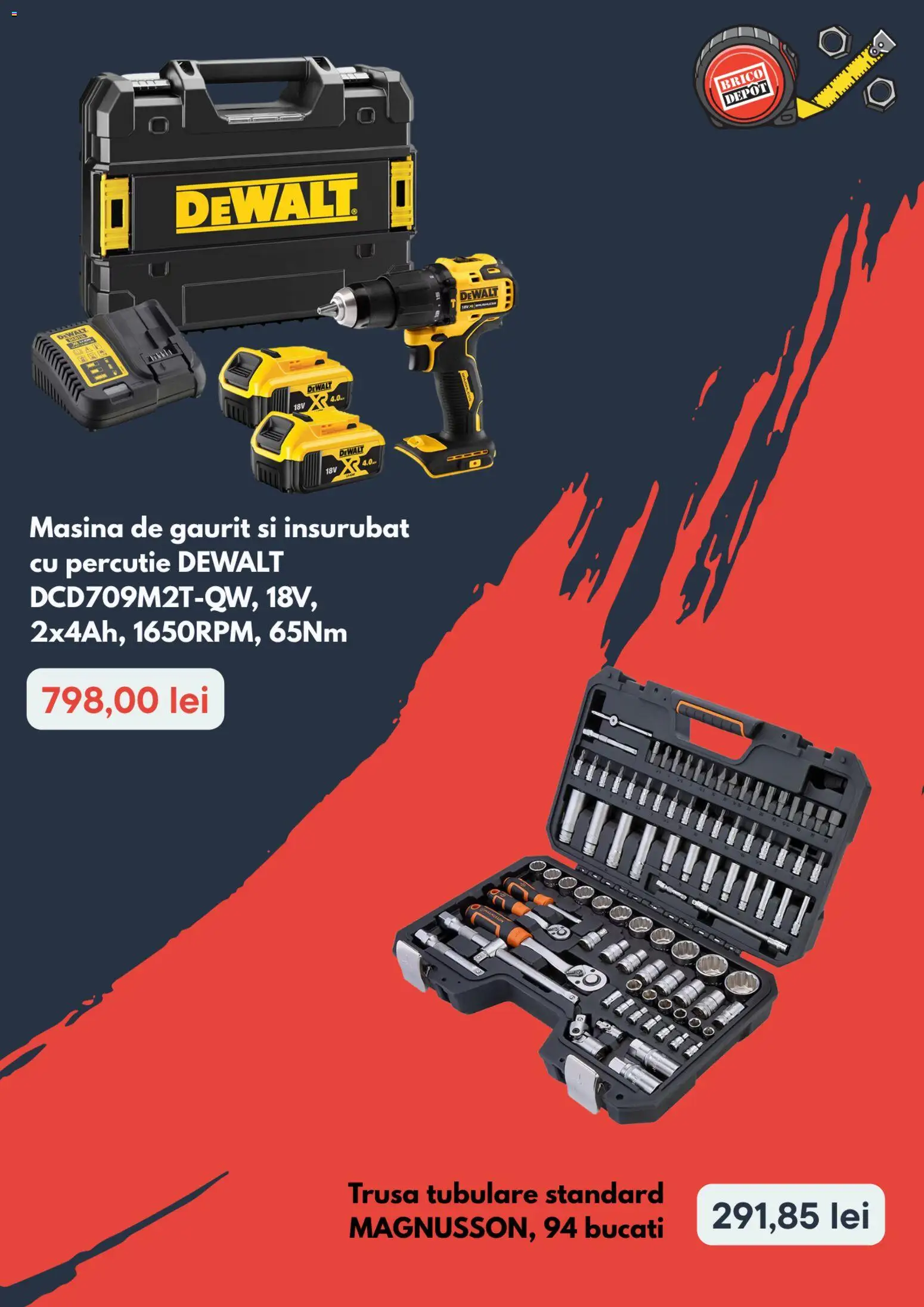 Noul catalog Brico Depot – valabil de la 13.08.2026 | Pagină: 3 | Produse: Mașină de găurit