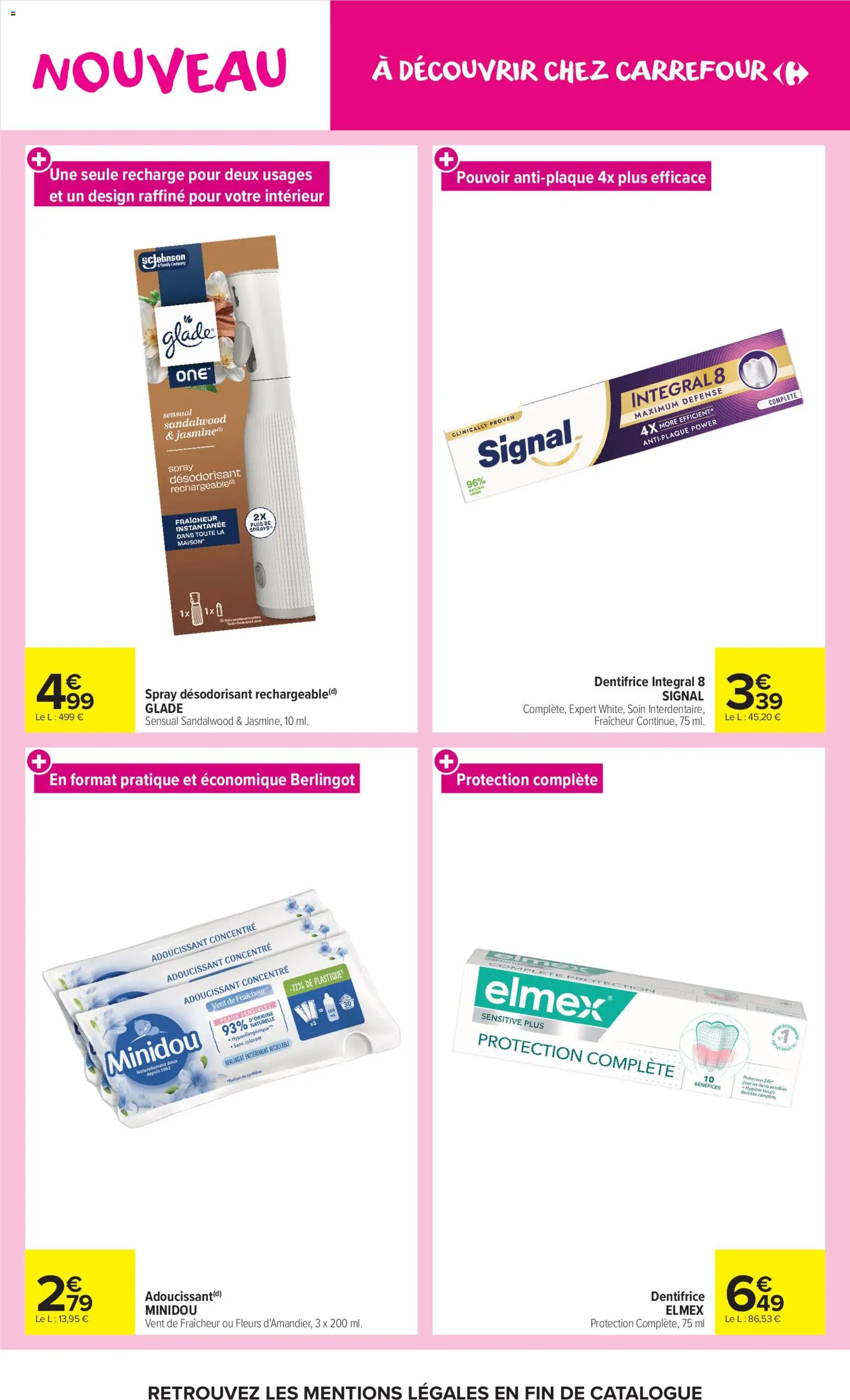 {H1} | Page: 14 | Produits: Fleurs, Dentifrice, Adoucissant, Hygiène