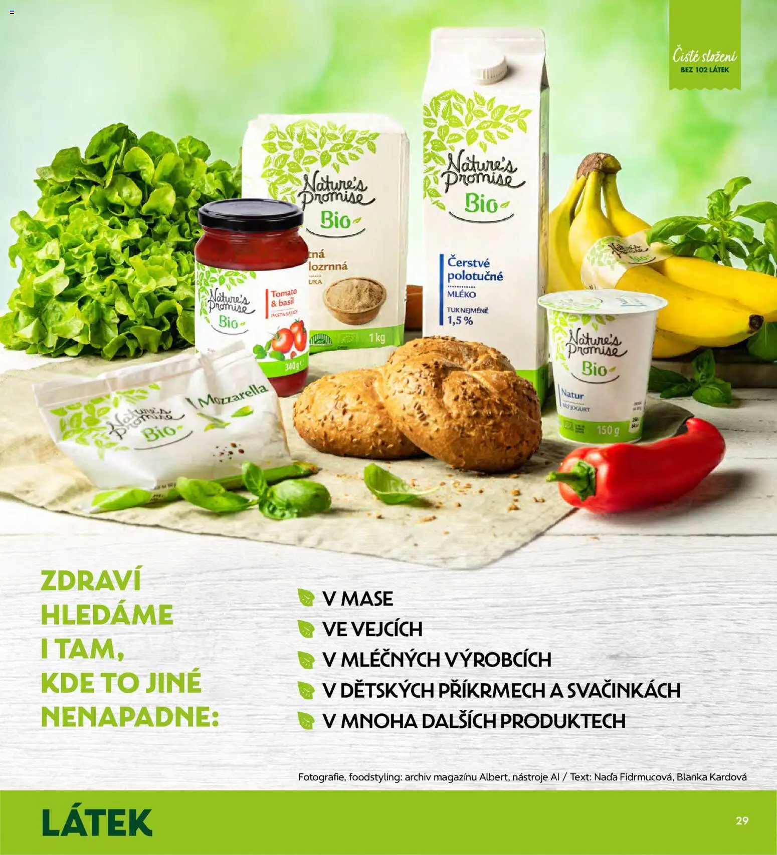 Albert magazín od 01.10.2026 | Strana: 29 | Produkty: Mléko, Polotučné mléko, Mouka, Mozzarella