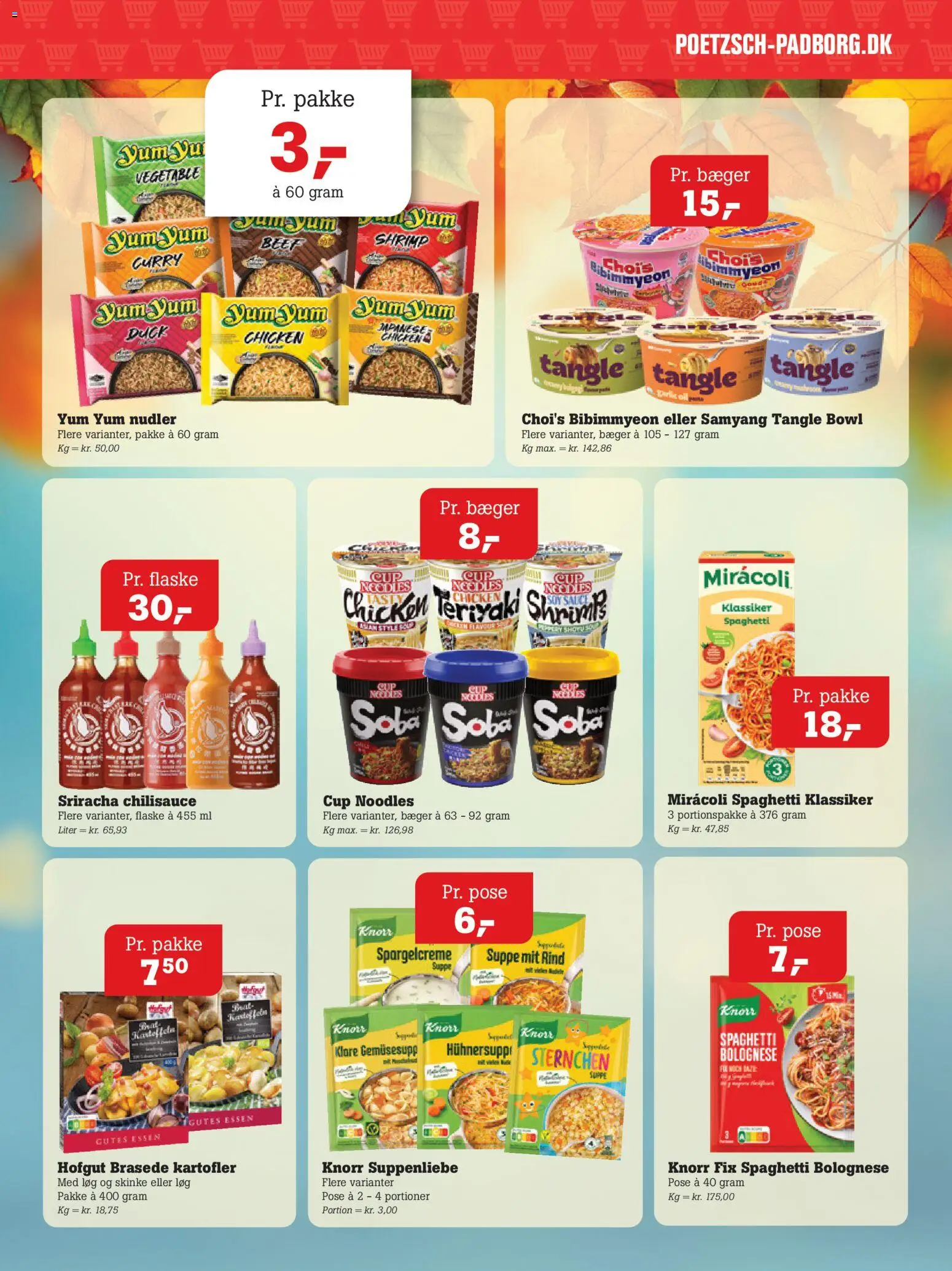 Poetzsch Padborg tilbudsavis – gyldig fra 01/10/2026 | Side: 4 | Produkter: Skinke, Nudler, Spaghetti, Suppe