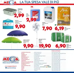 Anteprima del volantino Mega volantino valido a partire dal 11.06.2026 | Pagina: 12 | Prodotti: Ventilatore, Borsa termica, TV, Contenitore