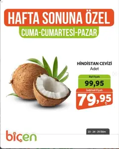 23 Ekim 2026 tarihinden itibaren geçerli olan Biçen Market kataloğu önizlemesi