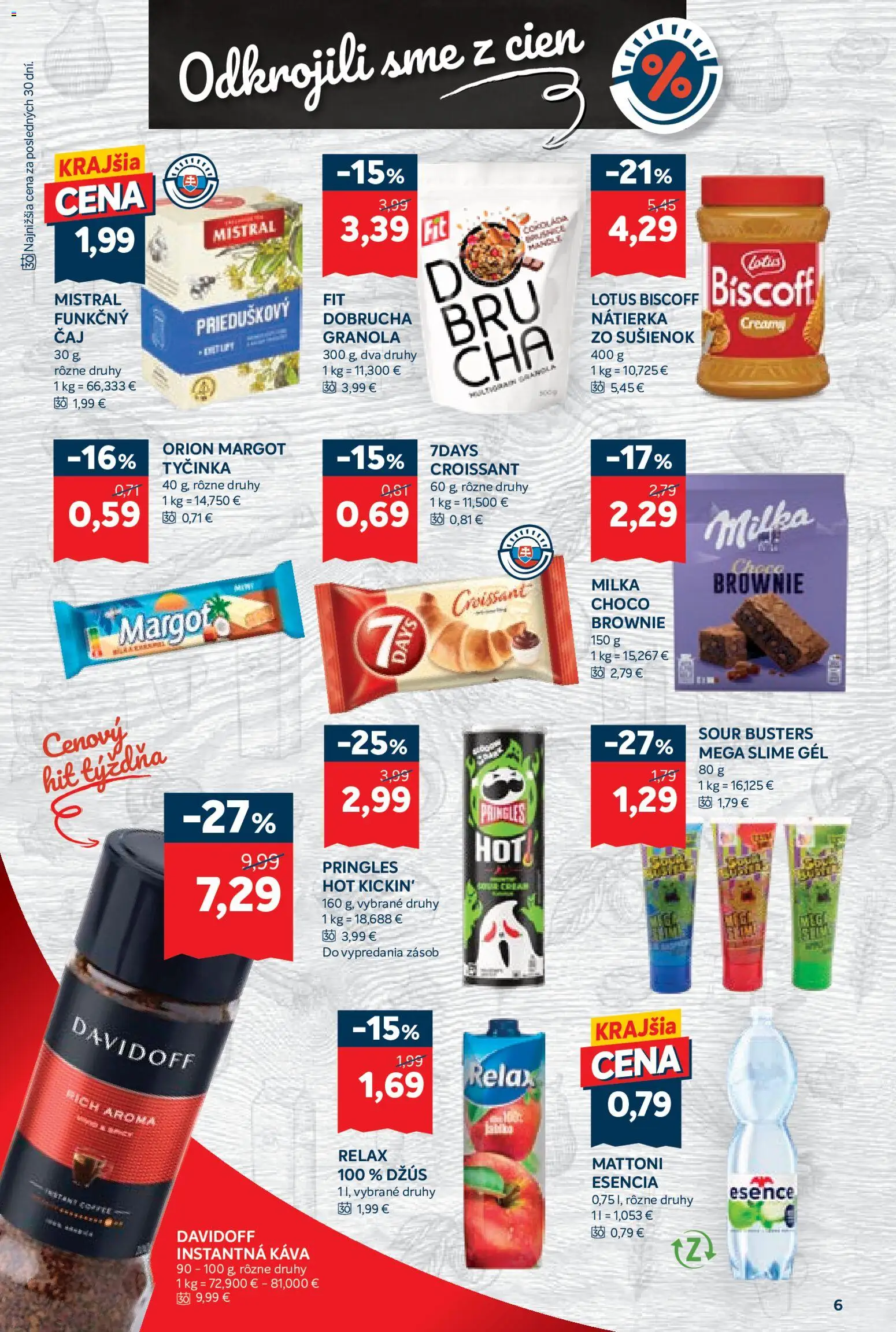 Nové Kraj akcie – leták je platný od 22.10.2026 | Strana: 10 | Produkty: Davidoff, Káva, Instantná káva, Pringles