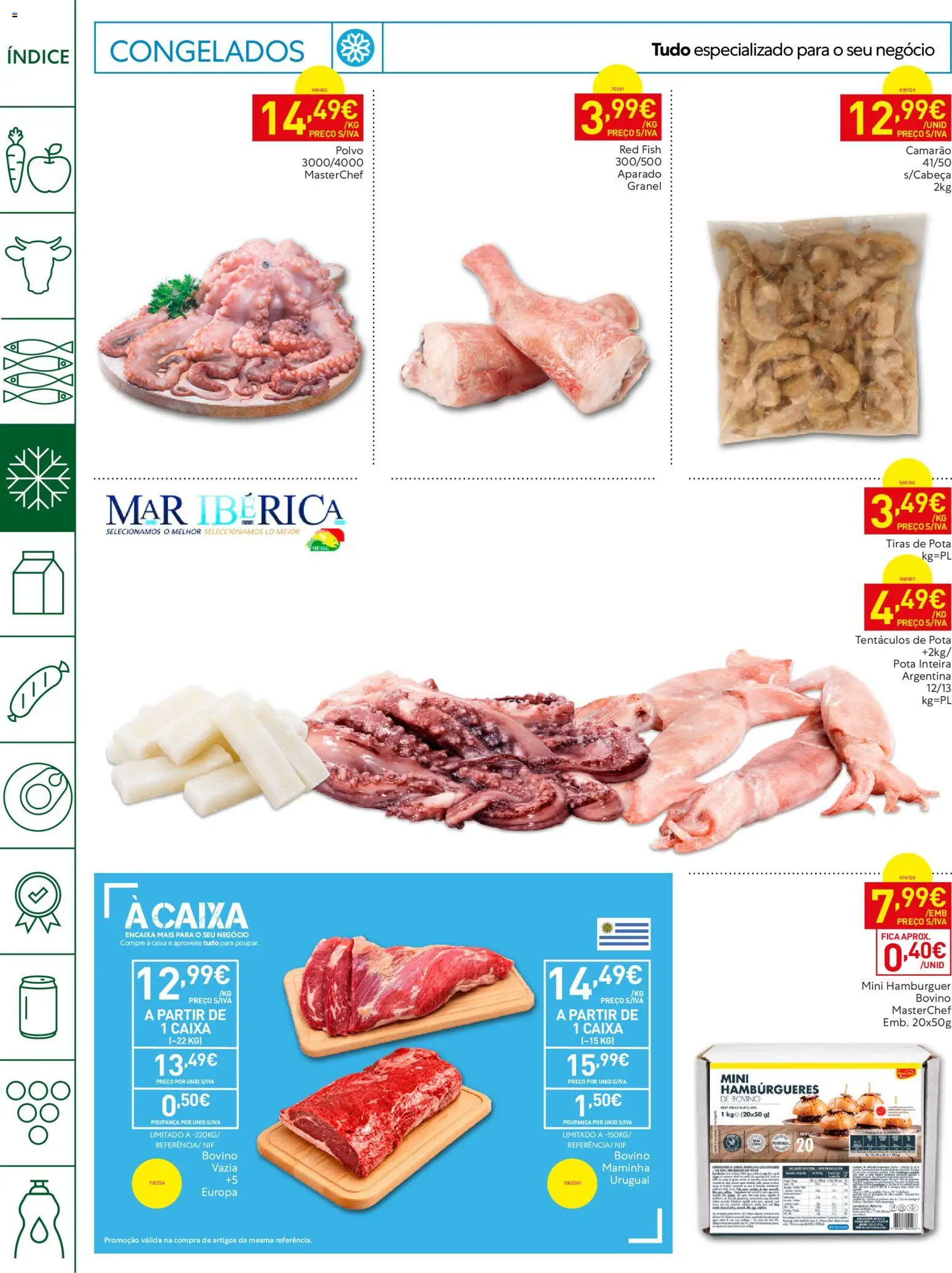 Recheio Horeca │ válido de 23/06/2026 | Página: 8 | Produtos: Polvo, Hambúrguer, Camarão, Caixa