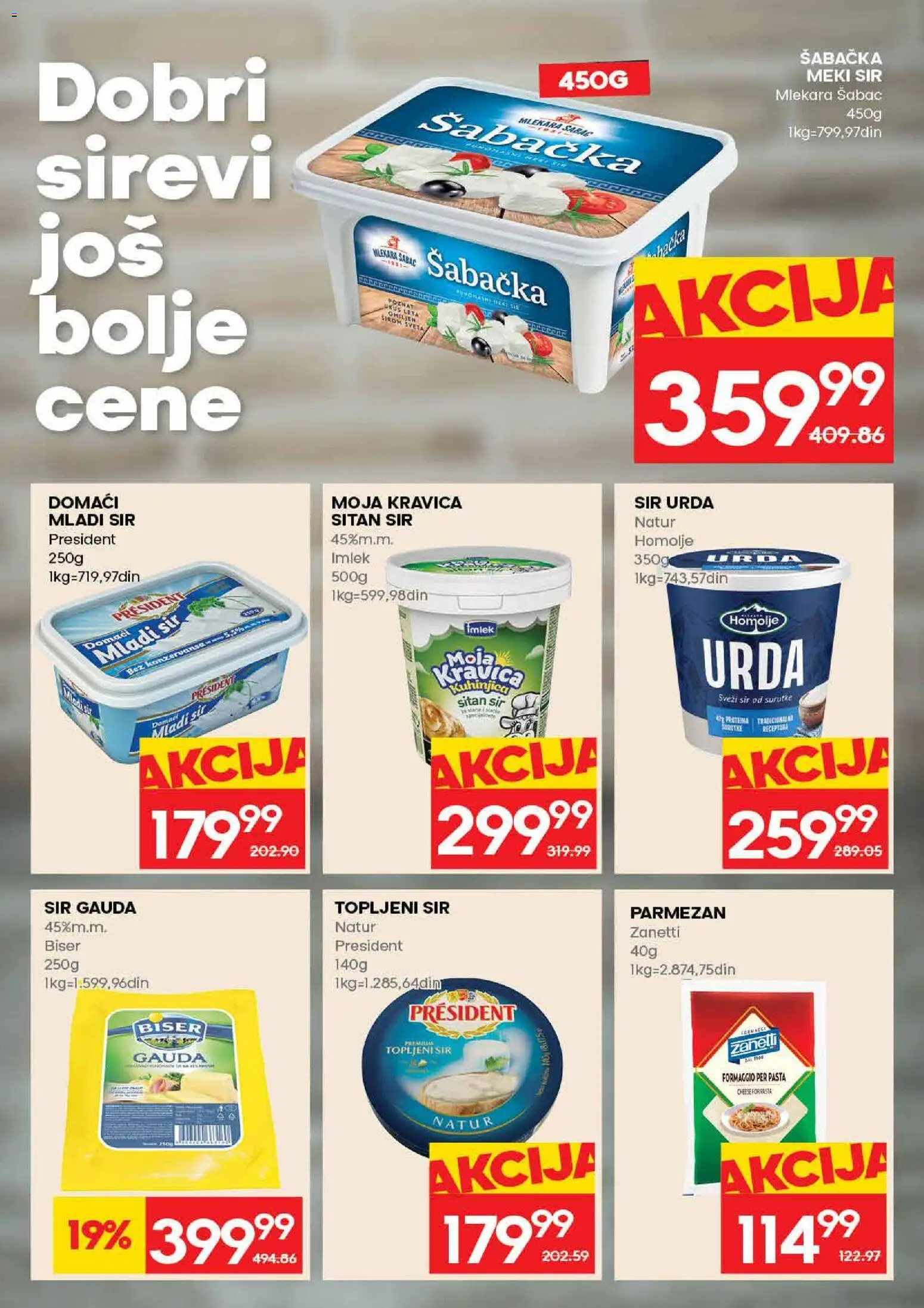 Mercator katalog - važi od 30.04.2026 | Strana: 11 | Proizvode: Mladi sir, Moja kravica, Parmezan, Topljeni sir