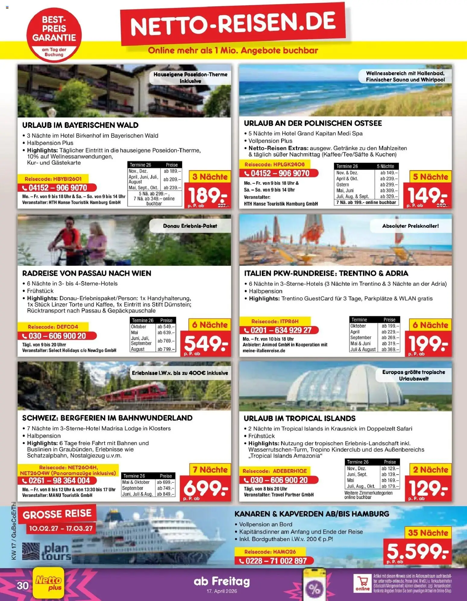 Netto Marken-Discount Prospekt Delitzsch	 – gültig ab 20.04.2026 | Seite: 46 | Produkte: Kuchen, Uhr