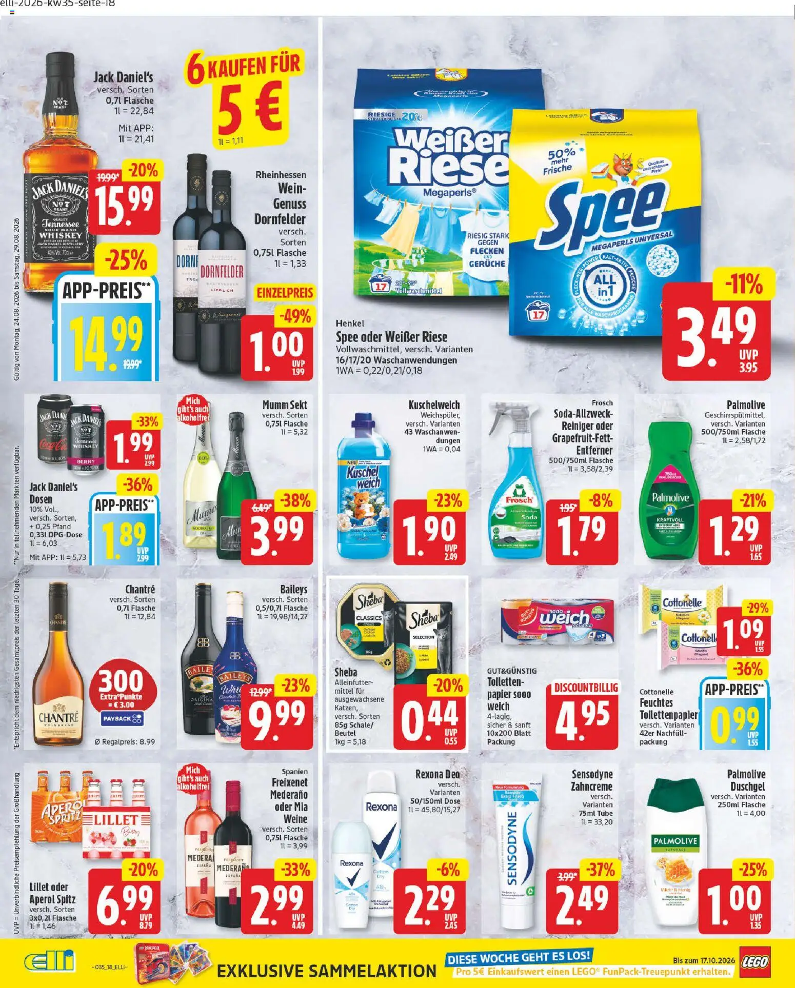 Elli Markt Prospekt Delbrück – gültig ab 24.08.2026 | Seite: 18 | Produkte: Mumm sekt, Sekt, Lillet, Chantré
