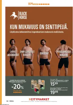 K-Supermarket-mainoslehti voimassa 26/08/2026 alkaen | Sivu: 100 | Tuotteet: Alusvaatteet, Alushousut, Bokserit
