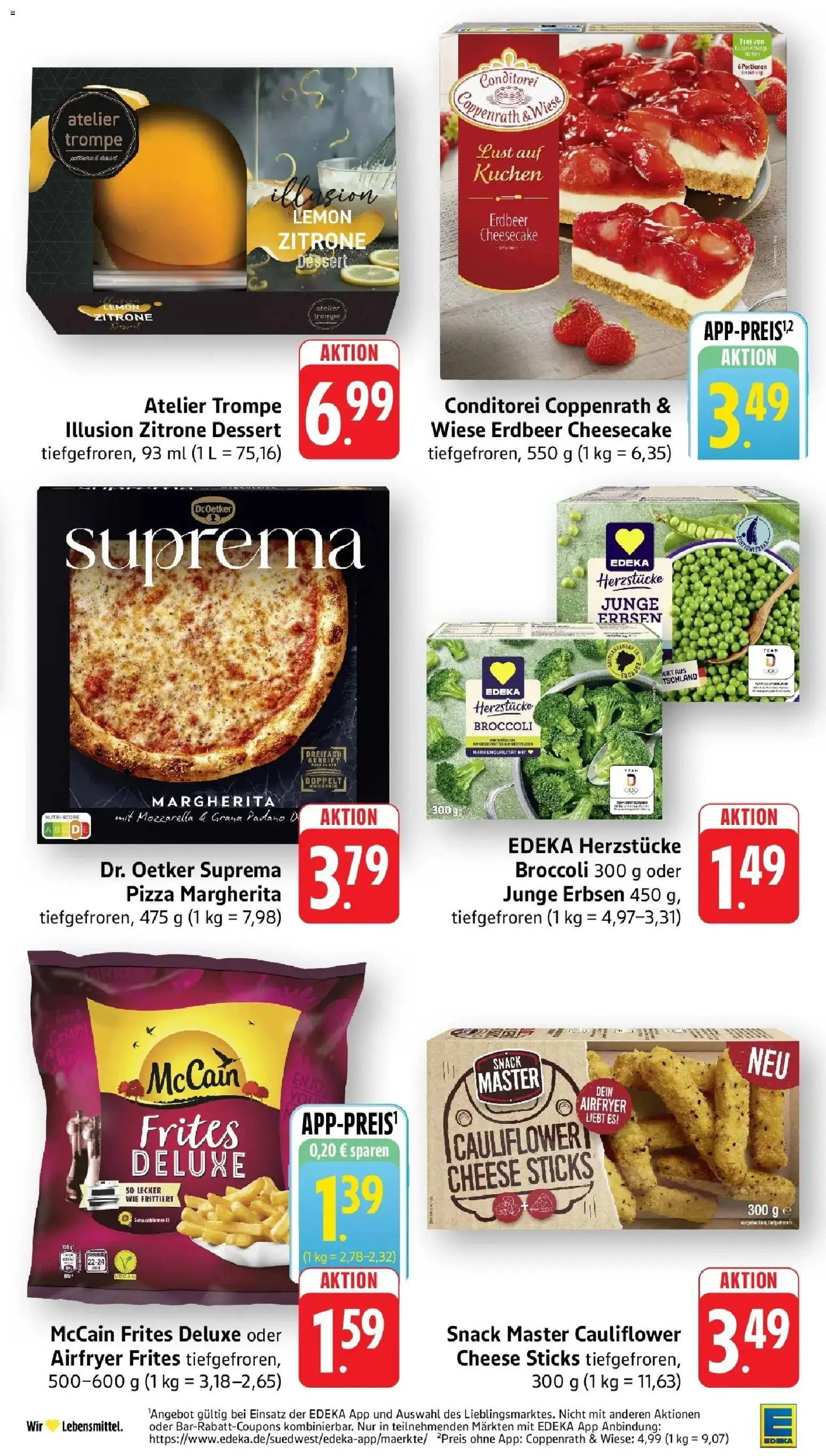 E center Prospekt Darmstadt (ab 17.08.2026) zum Blättern | Seite: 23 | Produkte: Mozzarella, McCain, Zitrone, Kuchen