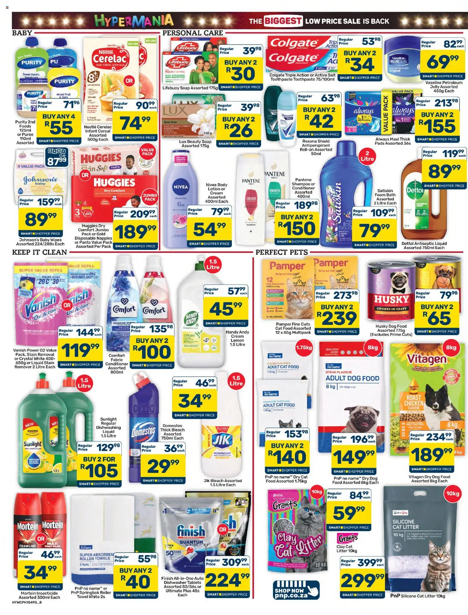 New Pick n Pay catalogue – valid from 25/09/2026 | Page: 8 | Products: Antiseptic liquid, Foam, Salt, Dog food