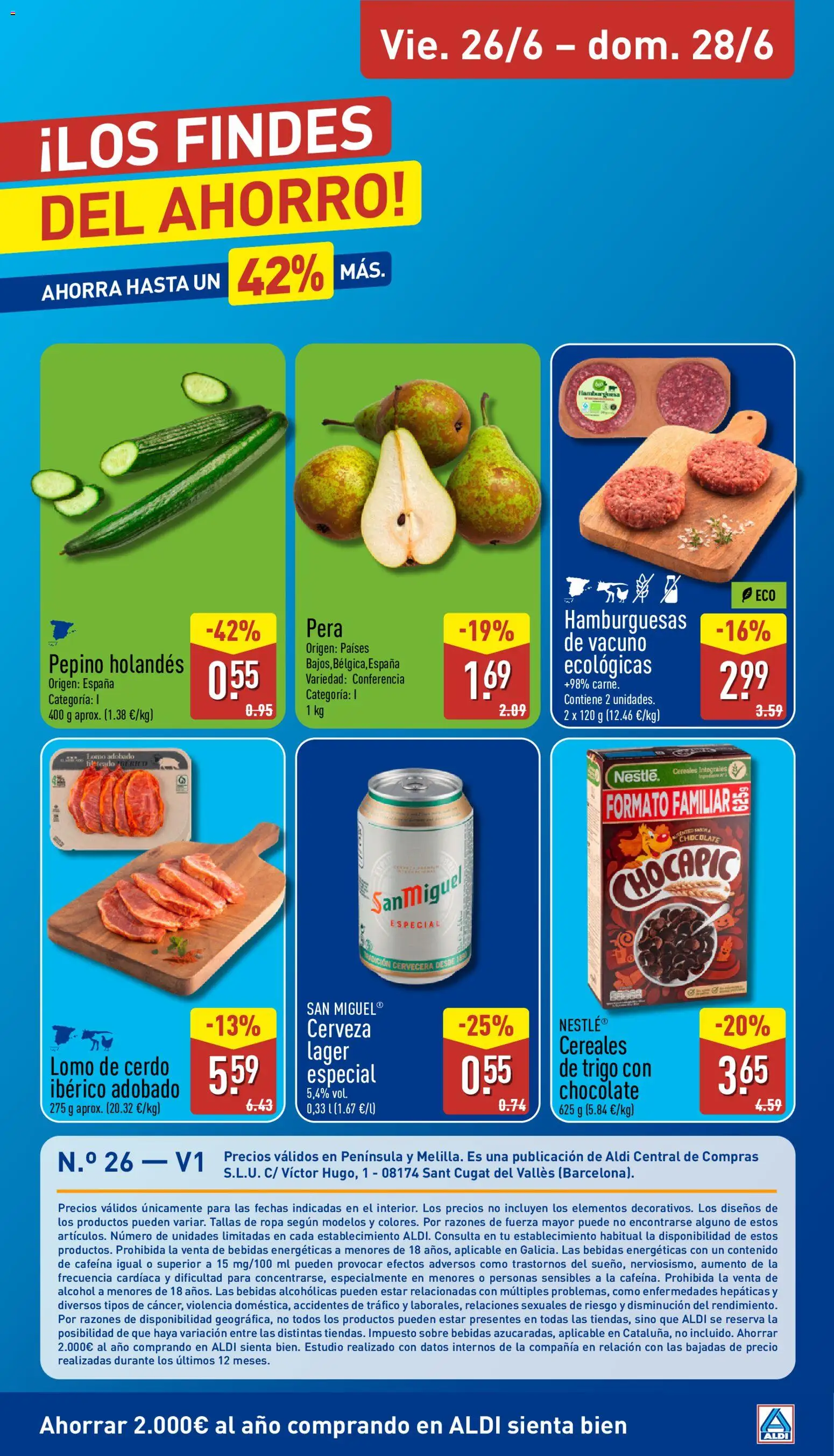 Aldi folleto Península │ válido desde el 22.06.2026 | Página: 32 | Productos: Στιγμιαίος καφές, Cerveza, Cerdo, Ropa