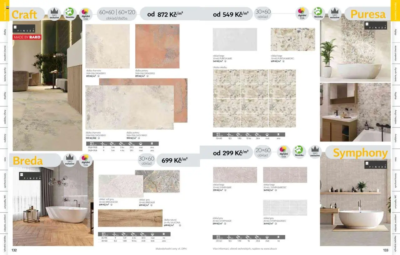 Siko koupelny katalog Koupelny 2025/2026 od 14.10.2025 | Strana: 67 | Produkty: Osvětlení, Dlažba, Wc