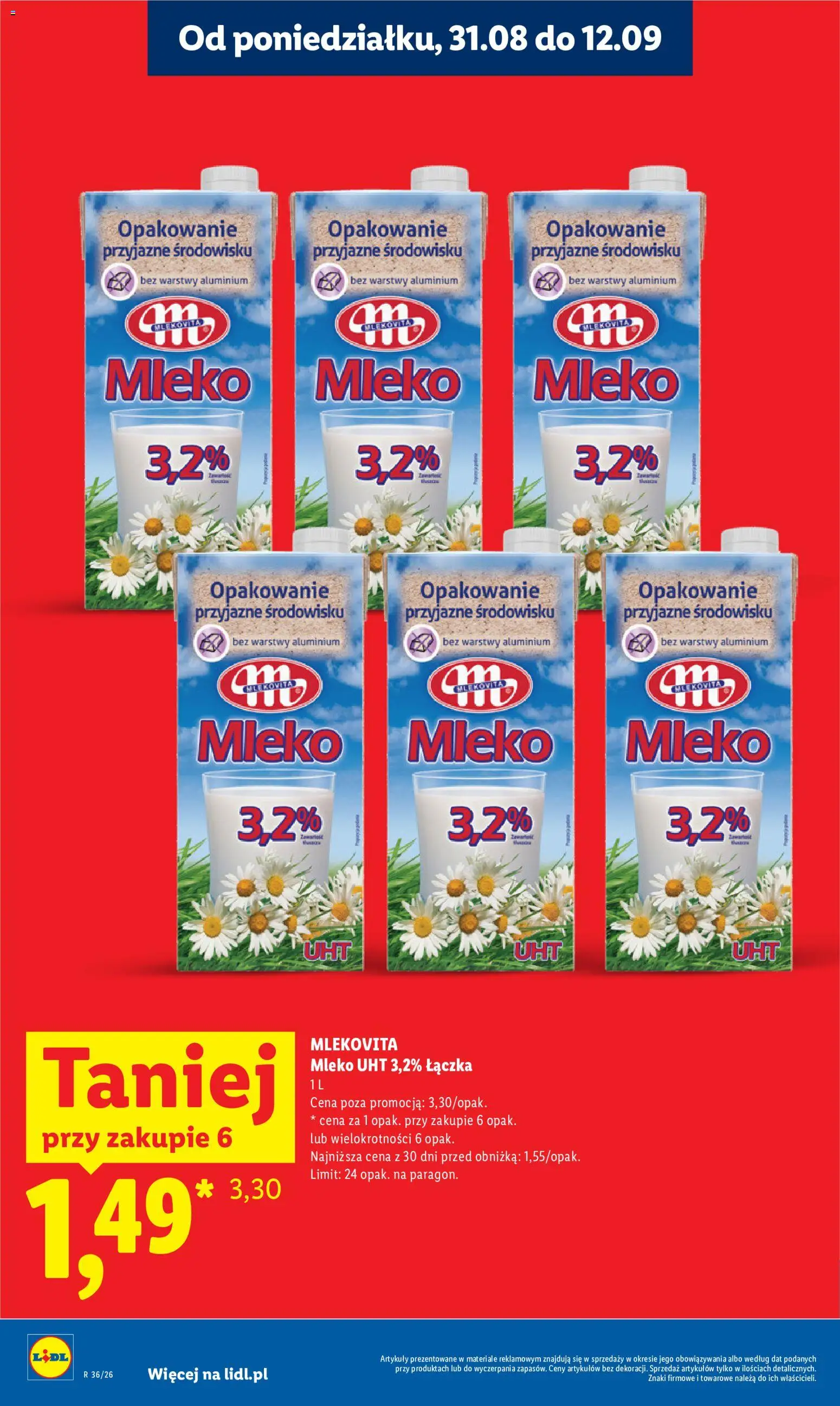 Lidl Polsko leták od 31.08.2026 | Strana: 16 | Produkty: Mléko