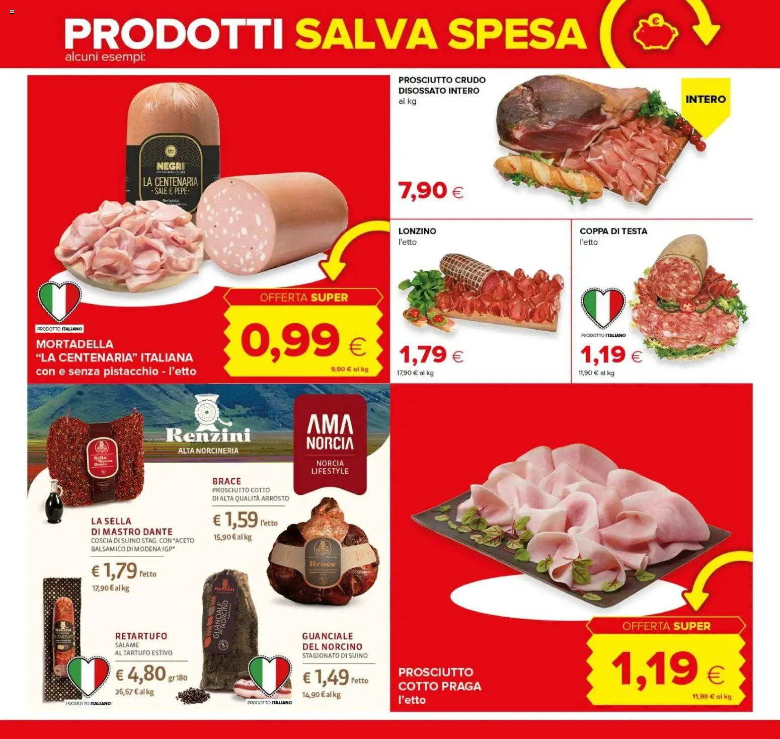 Volantino Oasi del 08/10/2026 | Pagina: 6 | Prodotti: Tartufo, Prosciutto Cotto, Sale, Suino