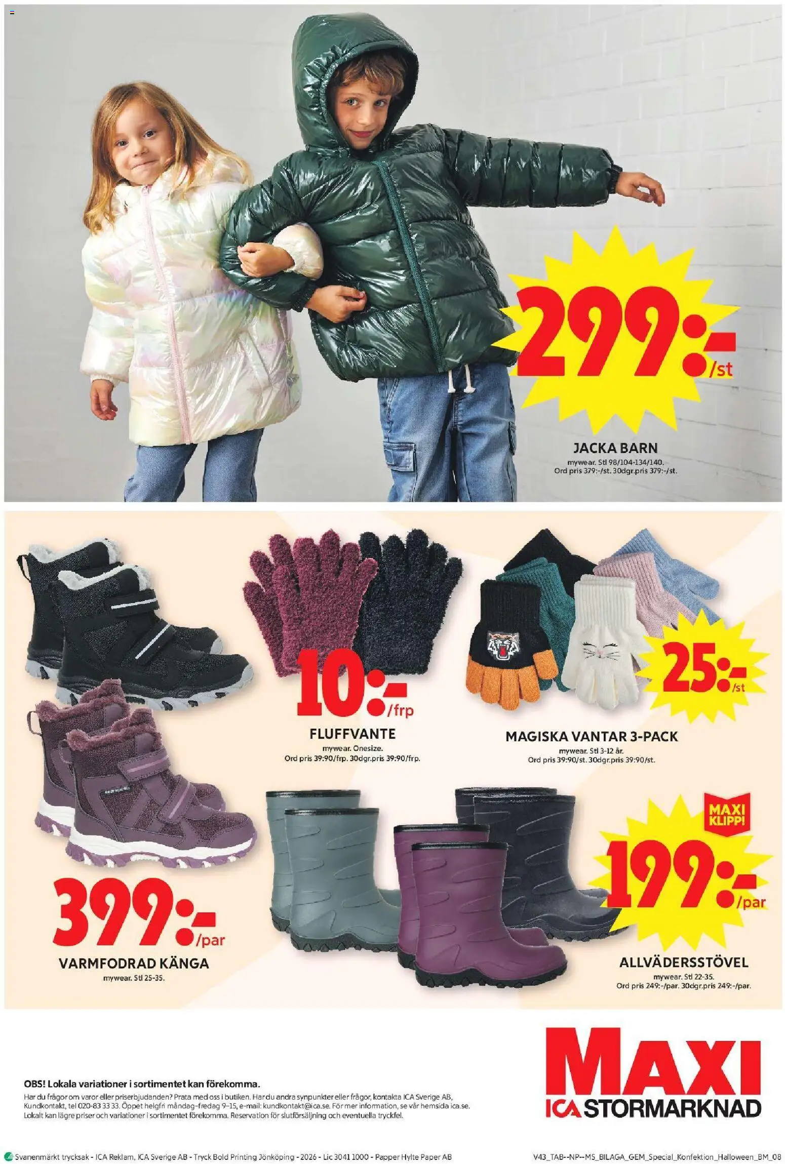 ICA Maxi reklamblad aktuell från 19/10/2026 | Sida: 26
