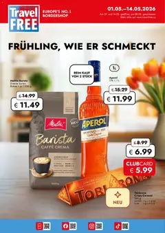 Travel FREE Flugblatt ab 01.05.2026 gültig