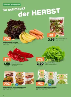 Migros aktionen ab 08.10.2026 gültig | Seite: 2 | Produkte: Erbsen, Gemüse, Früchte