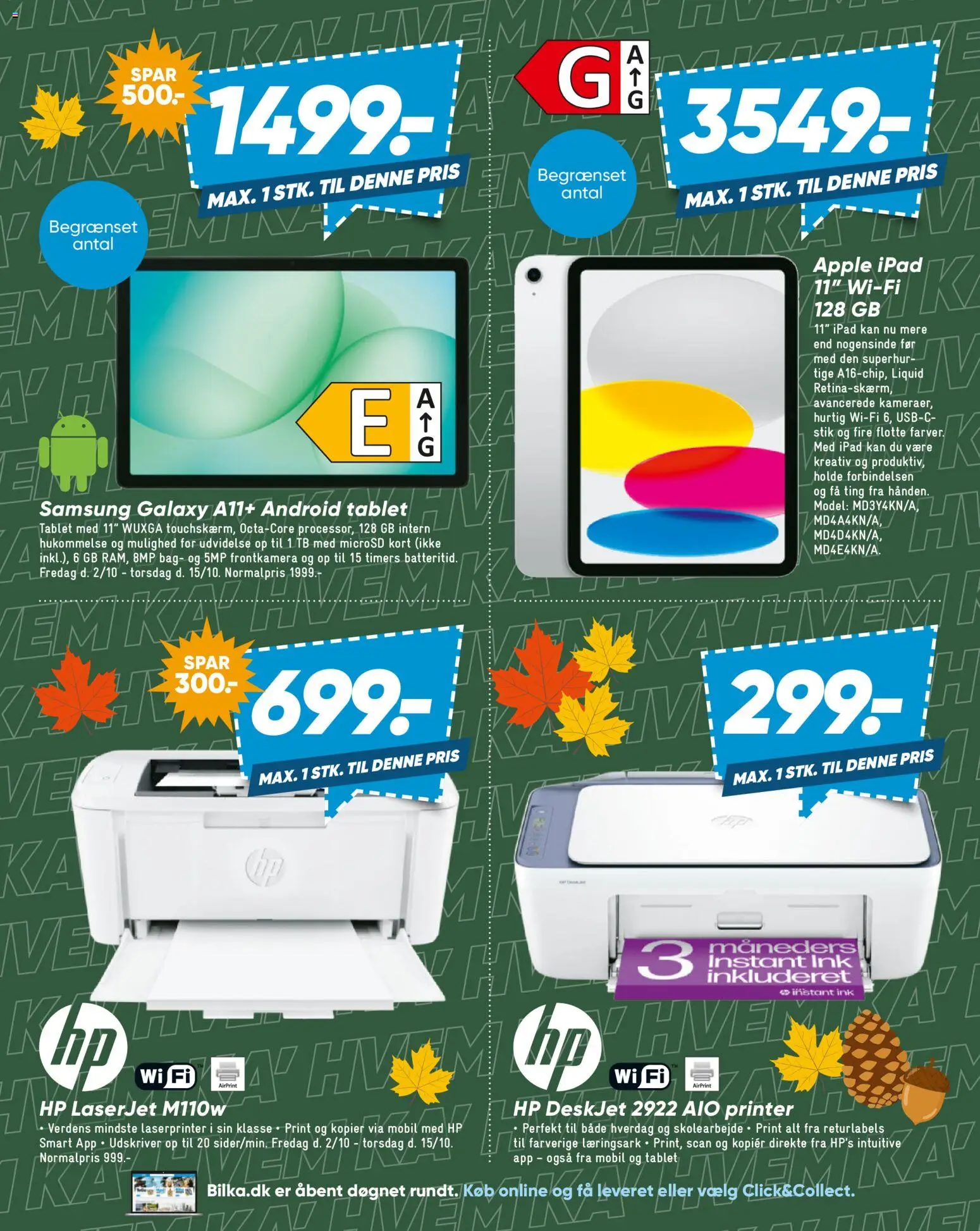 Bilka tilbudsavis – gyldig fra 02/10/2026 | Side: 23 | Produkter: Stik, Tablet, Printer