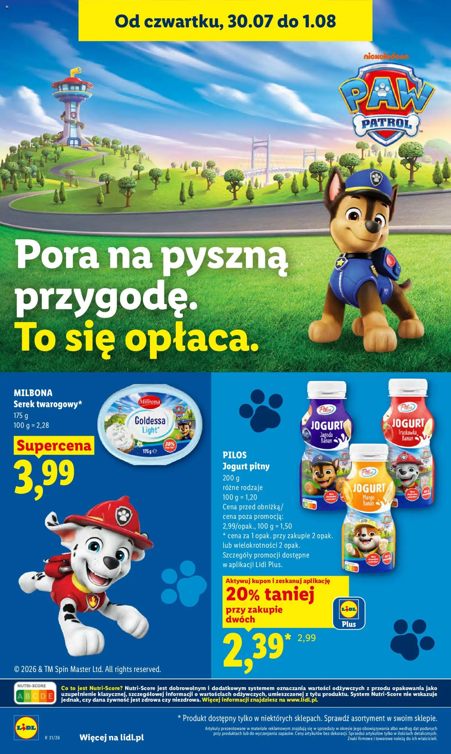 Lidl Polsko leták od 30.07.2026 | Strana: 52 | Produkty: Mango, Jogurt, Milbona, Banán