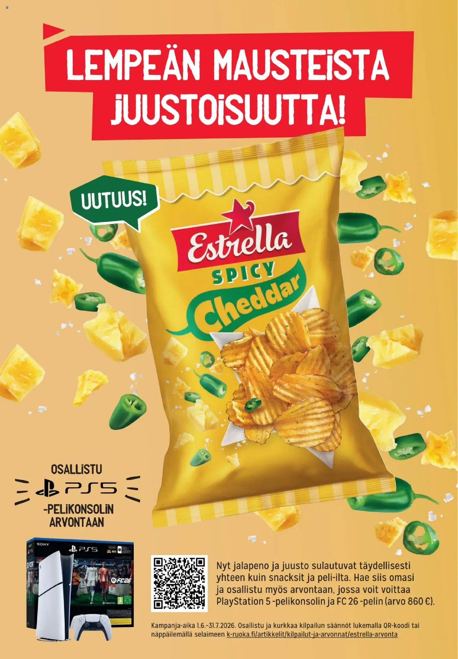 K-Citymarket tarjoukset - K-Ruoka – voimassa 10.06.2026 alkaen | Sivu: 6 | Tuotteet: Cheddar, Juusto, Playstation