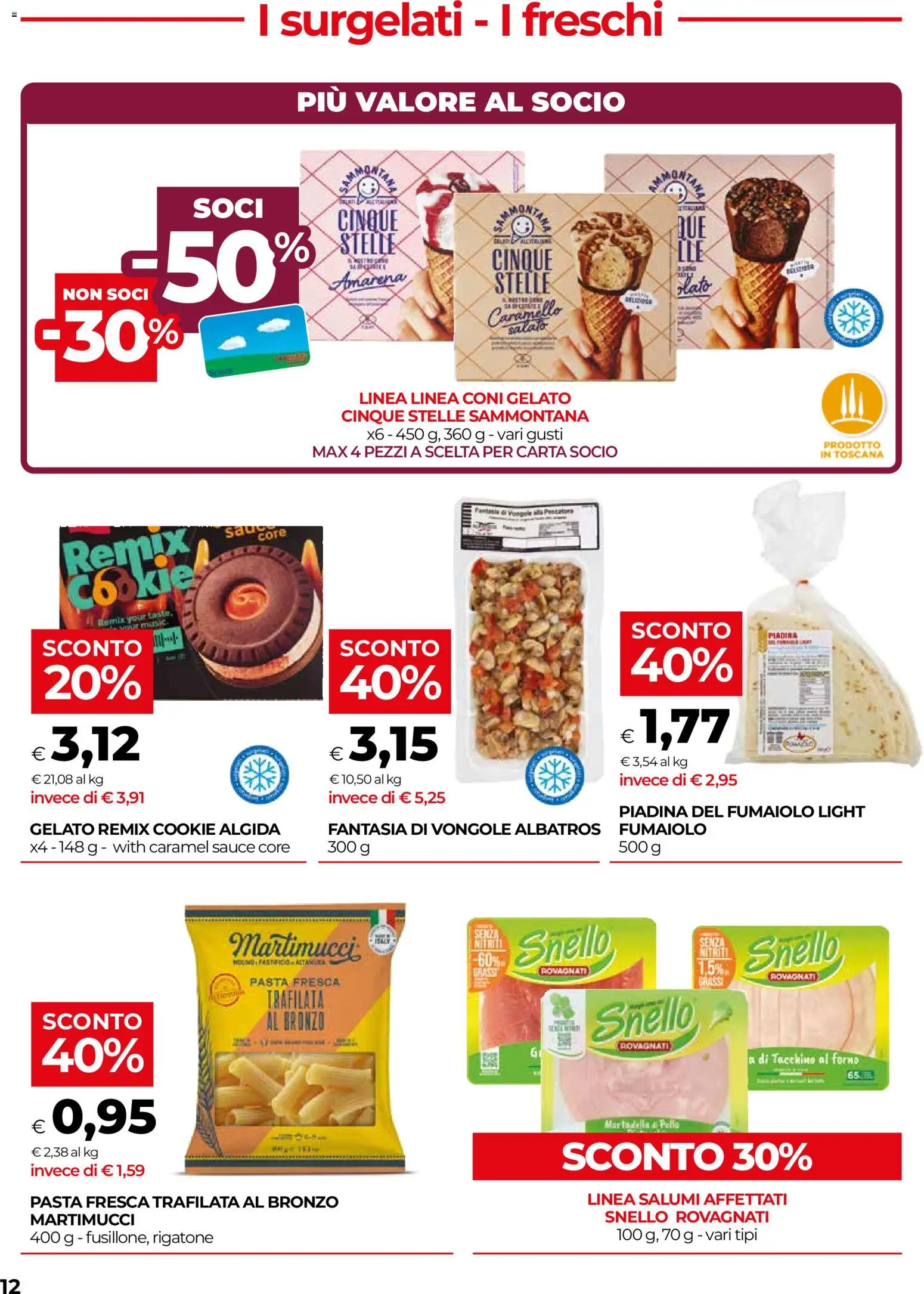 Volantino COOP del 23/07/2026 | Pagina: 12 | Prodotti: Tacchino, Piadina, Forno, Amarena