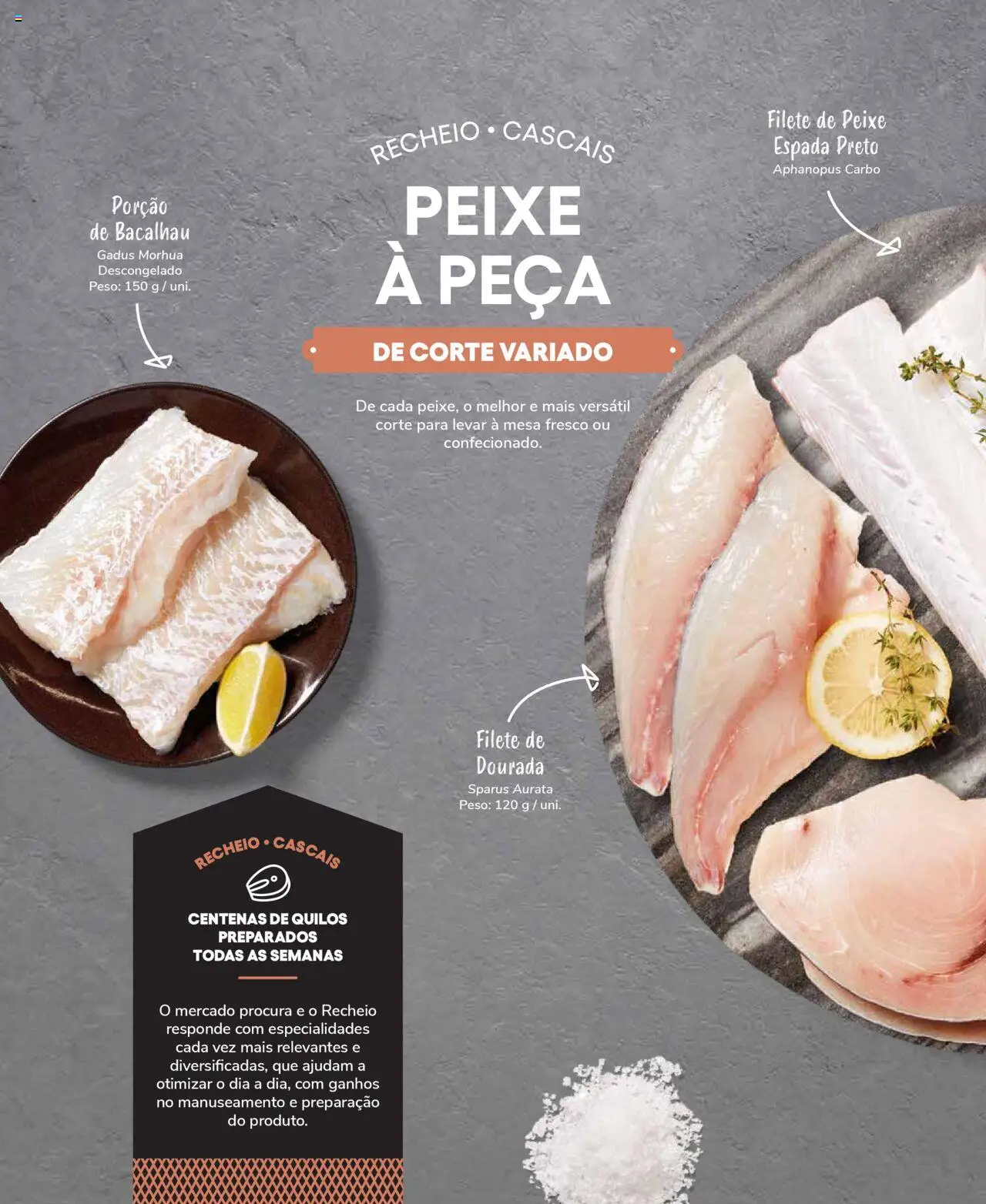 Recheio Peixaria │ válido de 19/09/2024 | Página: 20 | Produtos: Dourada, Bacalhau, Mesa, Peixe
