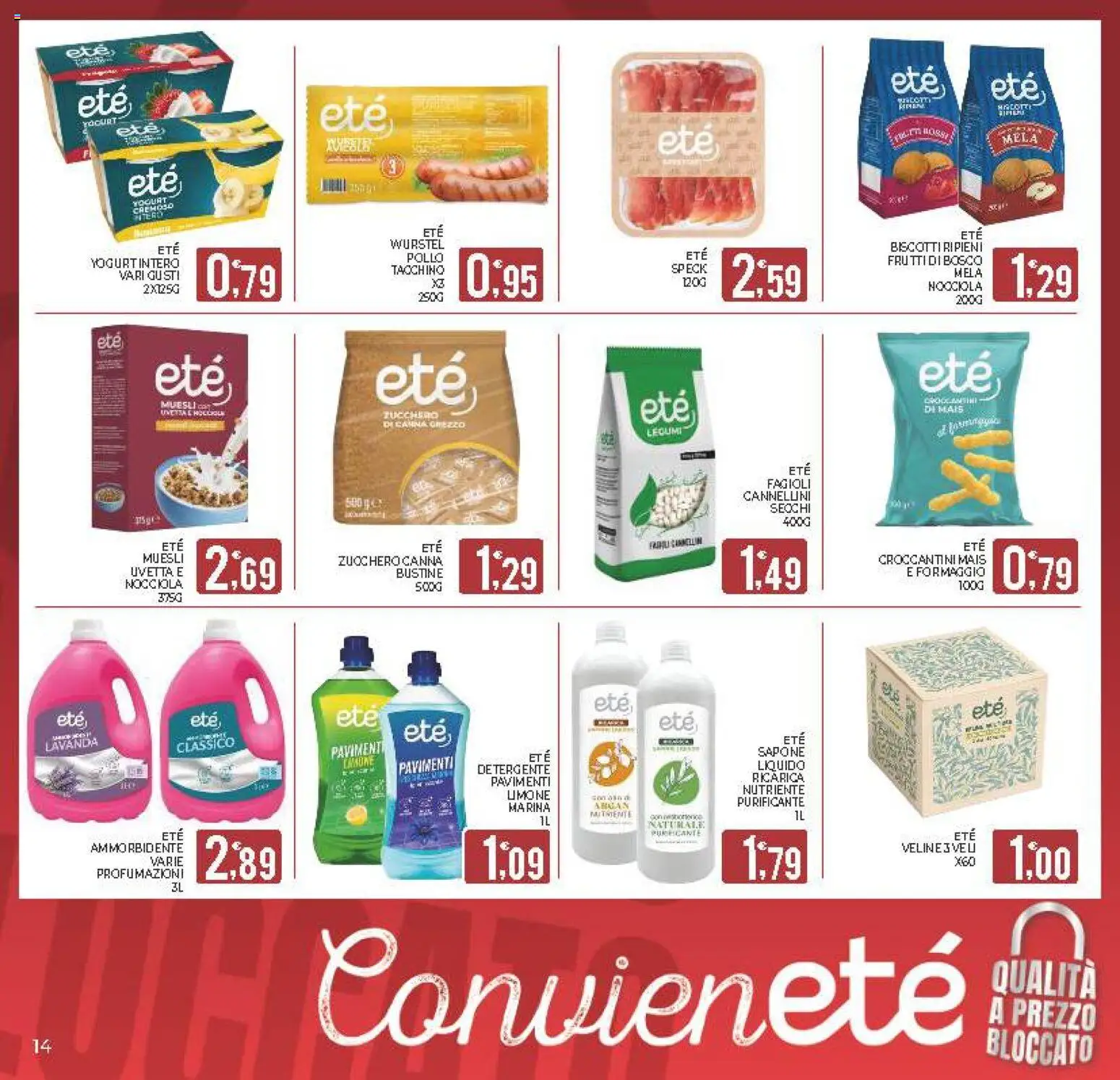 Volantino Eté del 29.04.2026 | Pagina: 14 | Prodotti: Speck, Cannellini, Wurstel, Mais