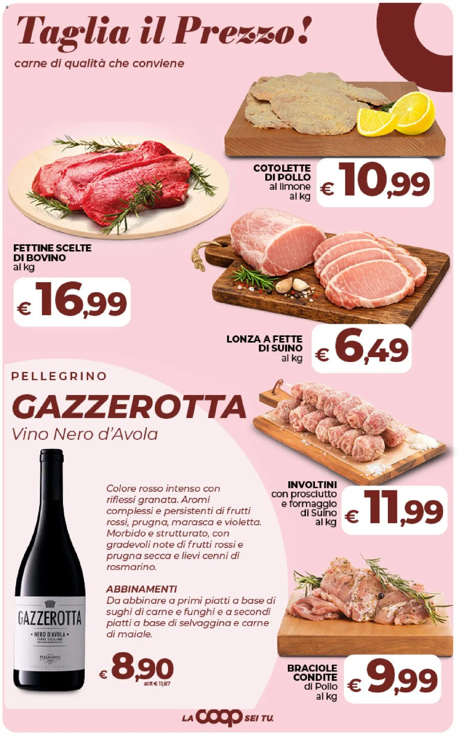 Volantino Ipercoop del 09.06.2026 | Pagina: 21 | Prodotti: Bovino, Pollo, Formaggio, Prosciutto