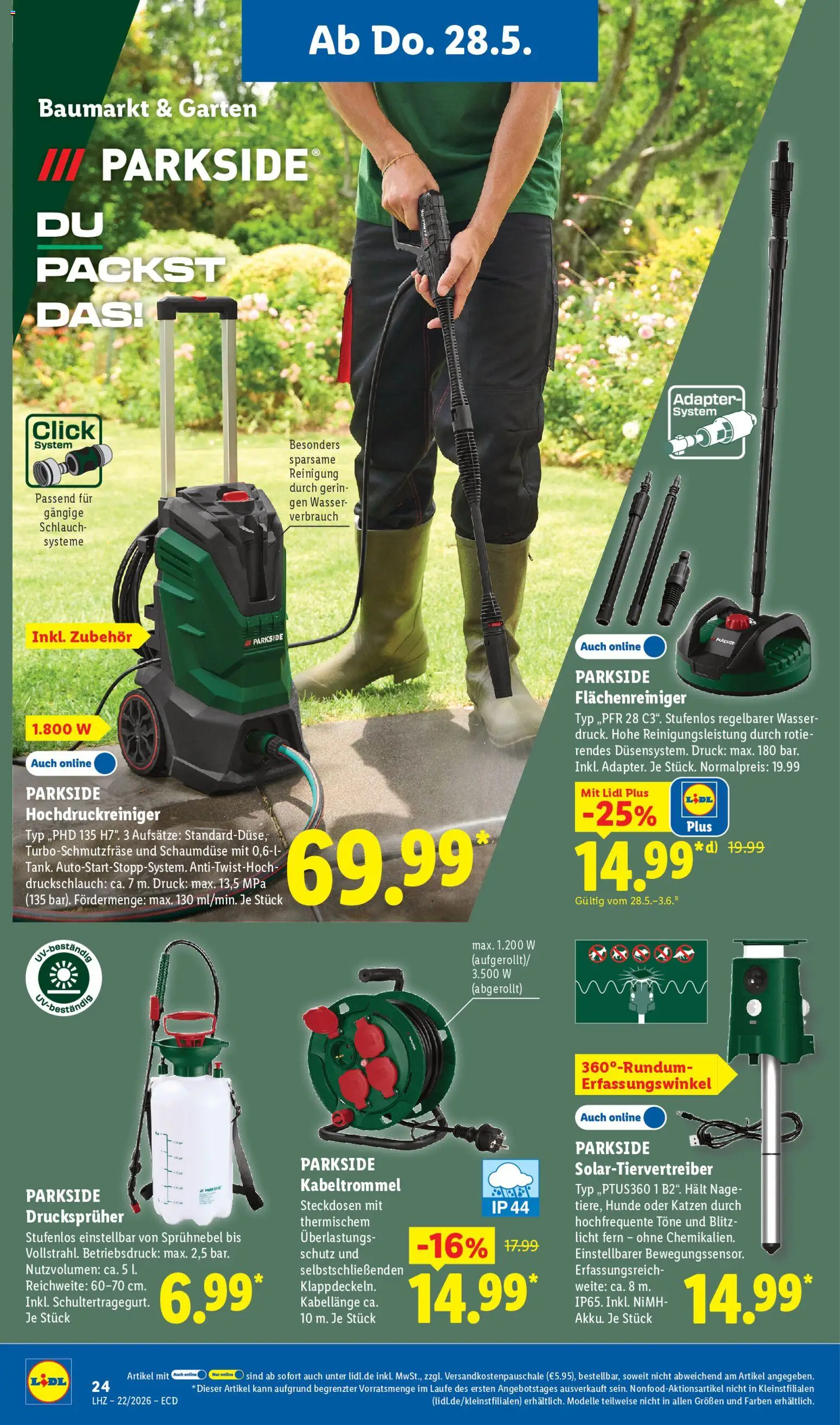 Lidl Německo leták od 25.05.2026 | Strana: 18 | Produkty: Parkside, Adaptér