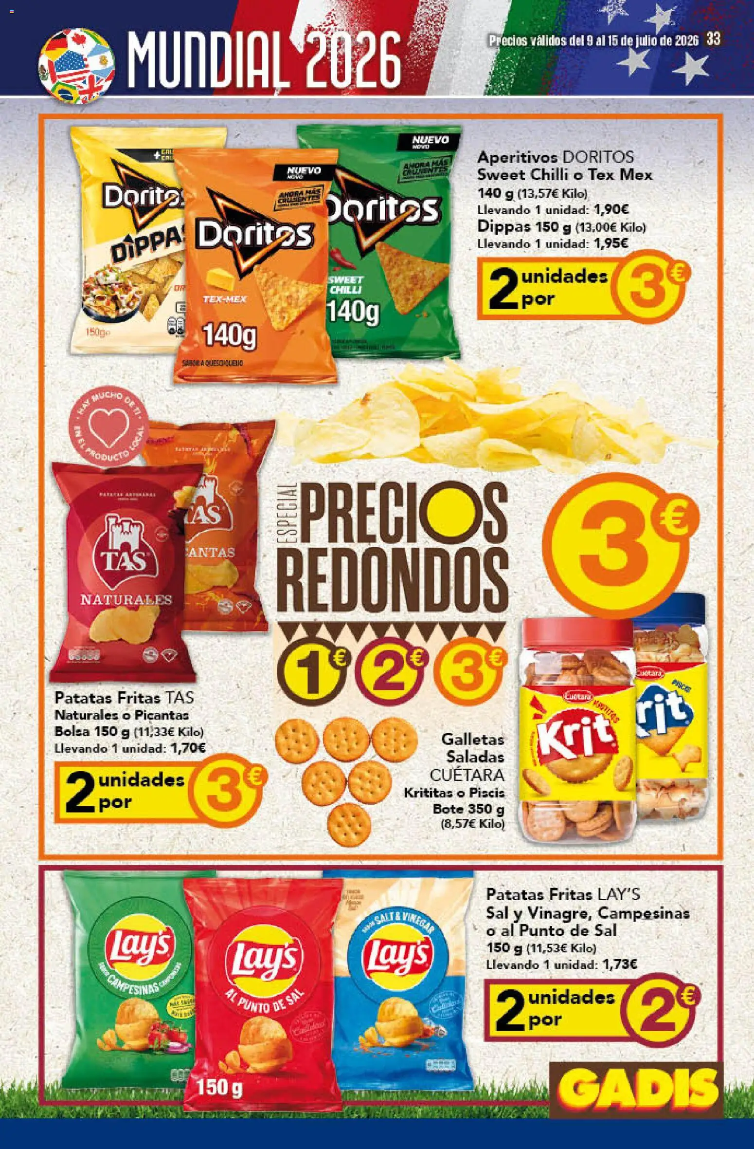 Gadis folleto │ válido desde el 09/07/2026 | Página: 33 | Productos: Galletas, Bolsa