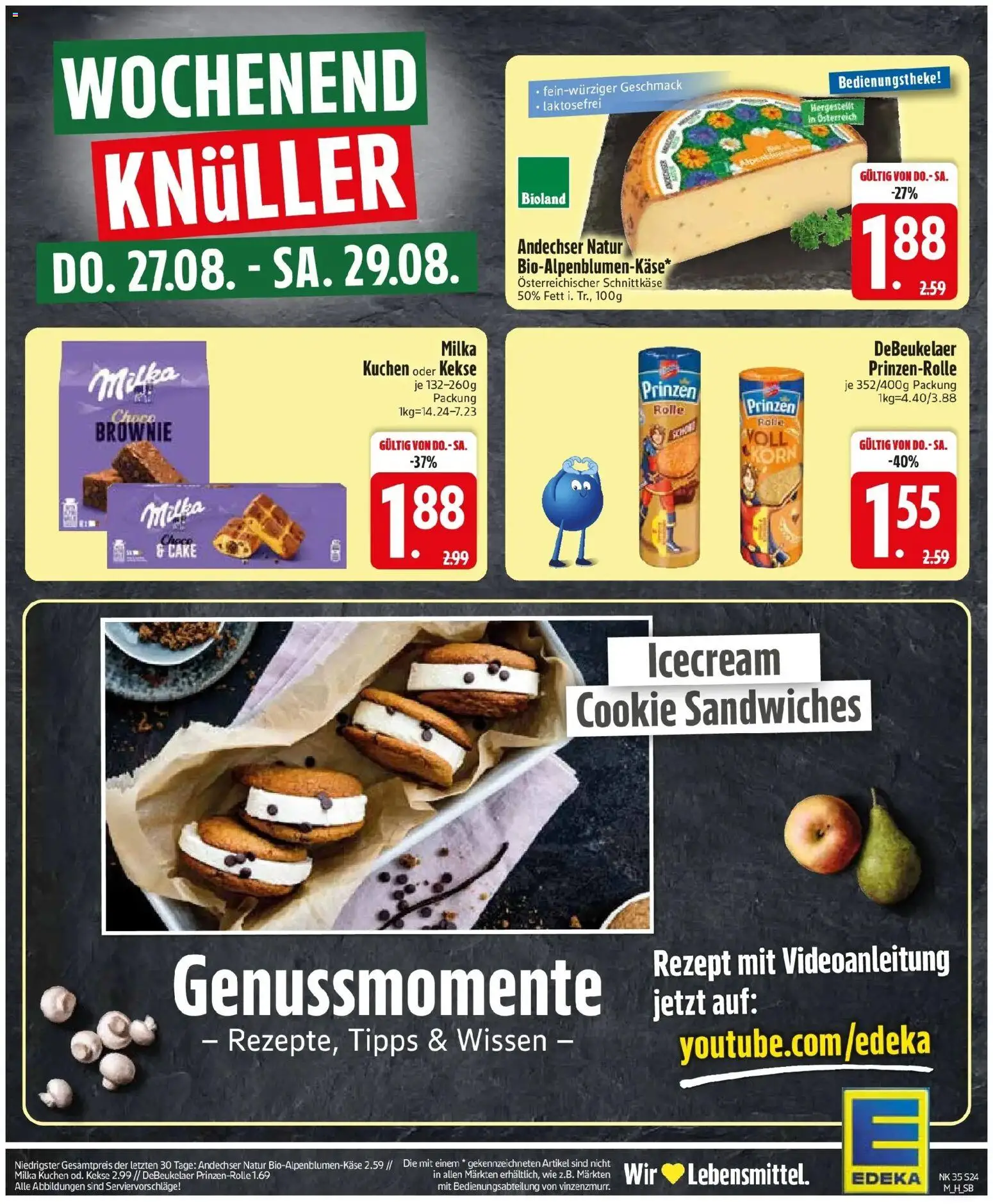 Edeka Prospekt Olching (ab 24.08.2026) » Angebote Online | Seite: 28 | Produkte: Milka, Kuchen, Kekse