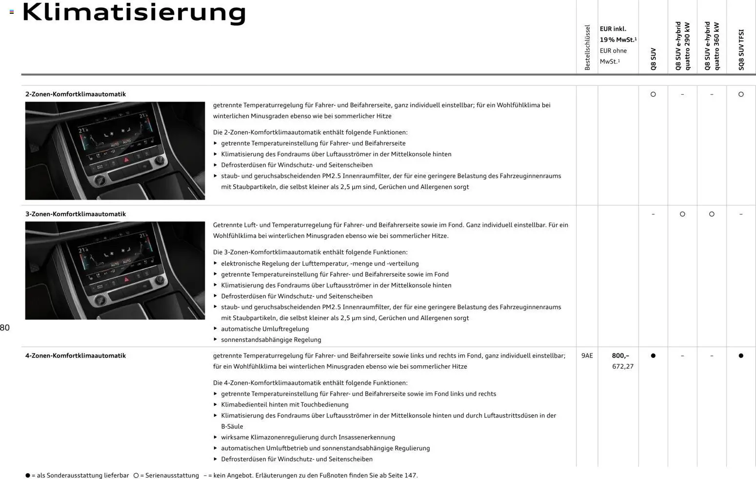 Audi Q8 – gültig ab 06.11.2025 | Seite: 80