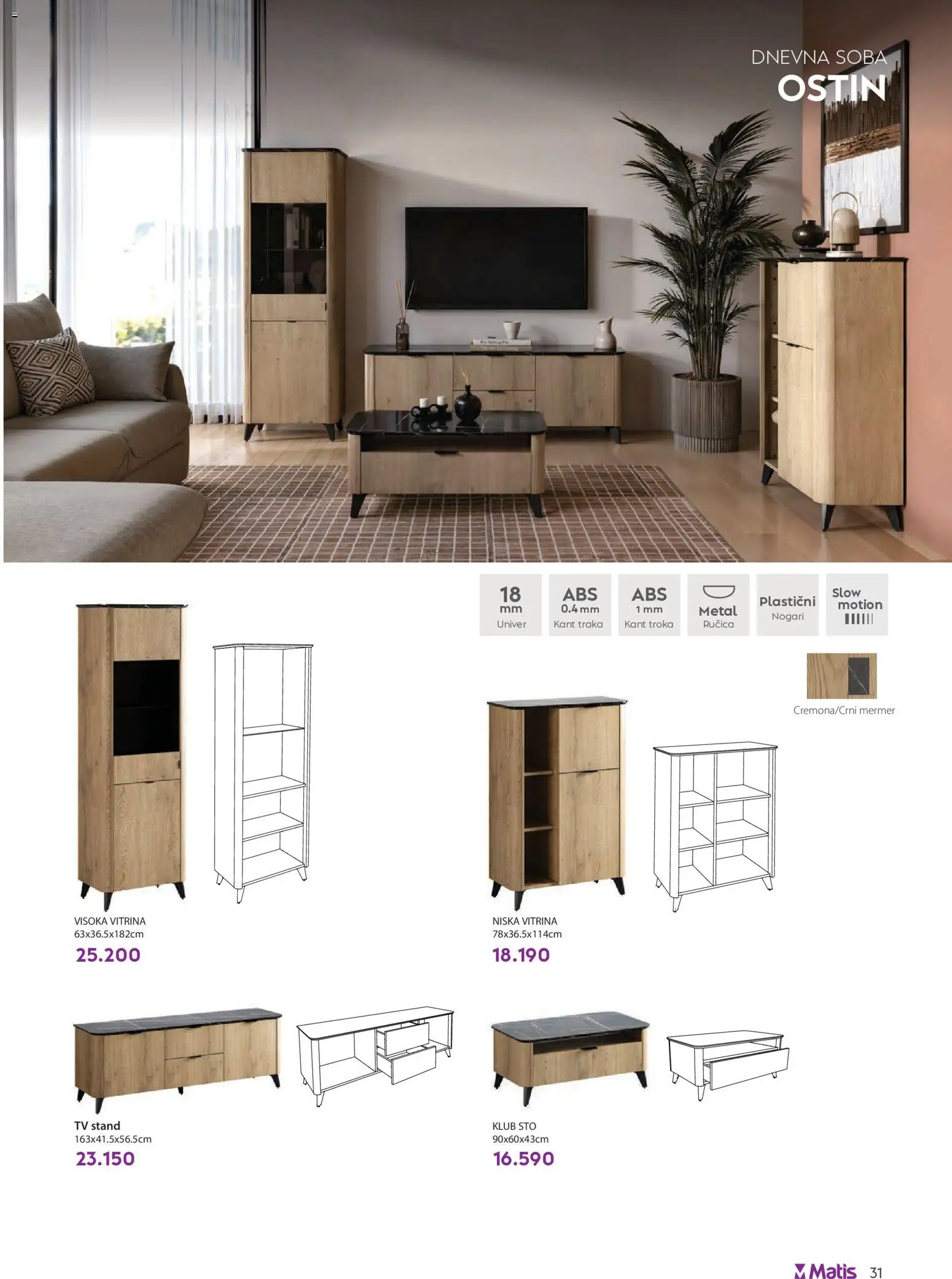 Matis katalog - važi od 01.05.2026 | Strana: 31 | Proizvode: Sto