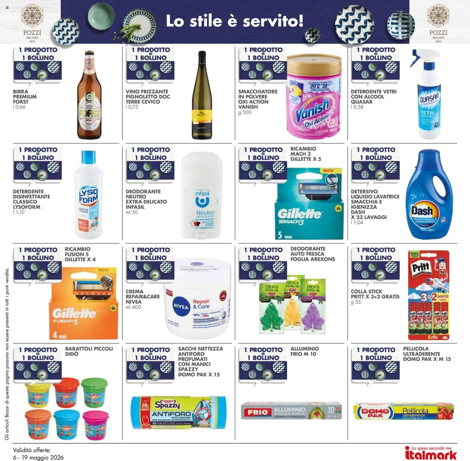 Volantino Italmark del 06.05.2026 | Pagina: 31 | Prodotti: Crema, Birra, Colla, Barattoli