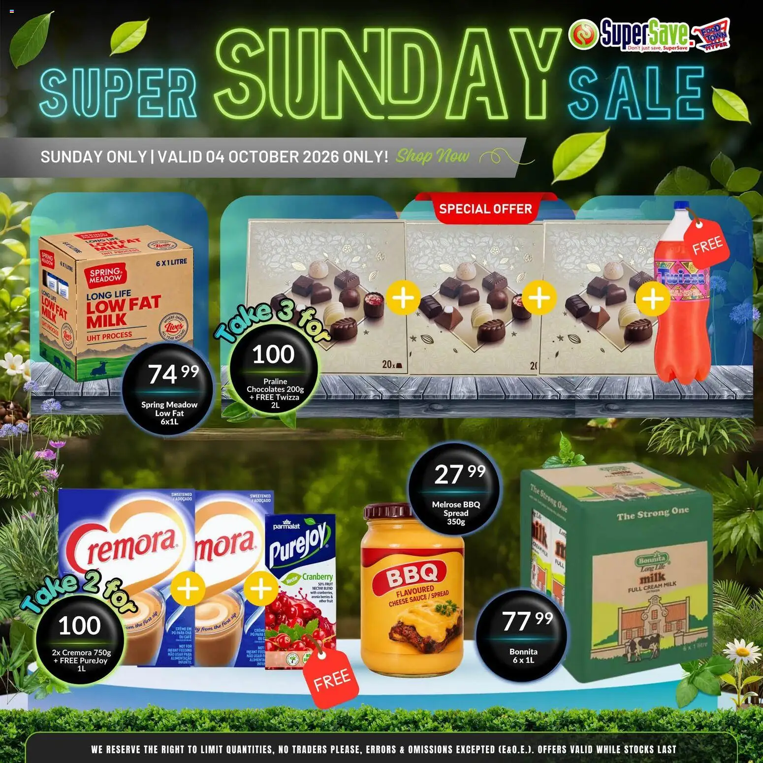 New Super Save catalogue – valid from 04/10/2026 | Page: 3 | Products: Meadow, Cheese, Cream, Sauce